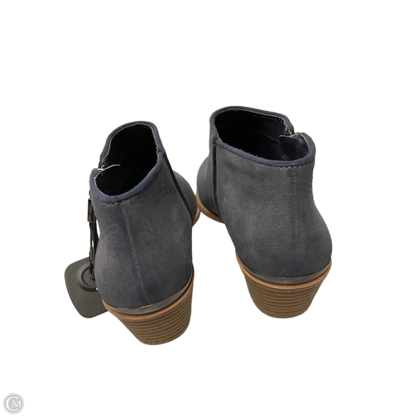 Boots Ankle Heels By Simply Vera In Navy, Size: 7.5