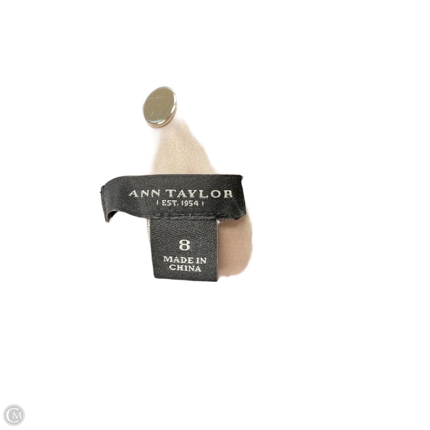 Dress Party Short By Ann Taylor In Black & Tan, Size: M