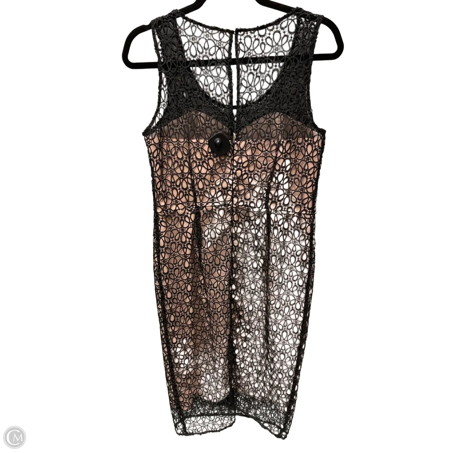 Dress Party Short By Ann Taylor In Black & Tan, Size: M