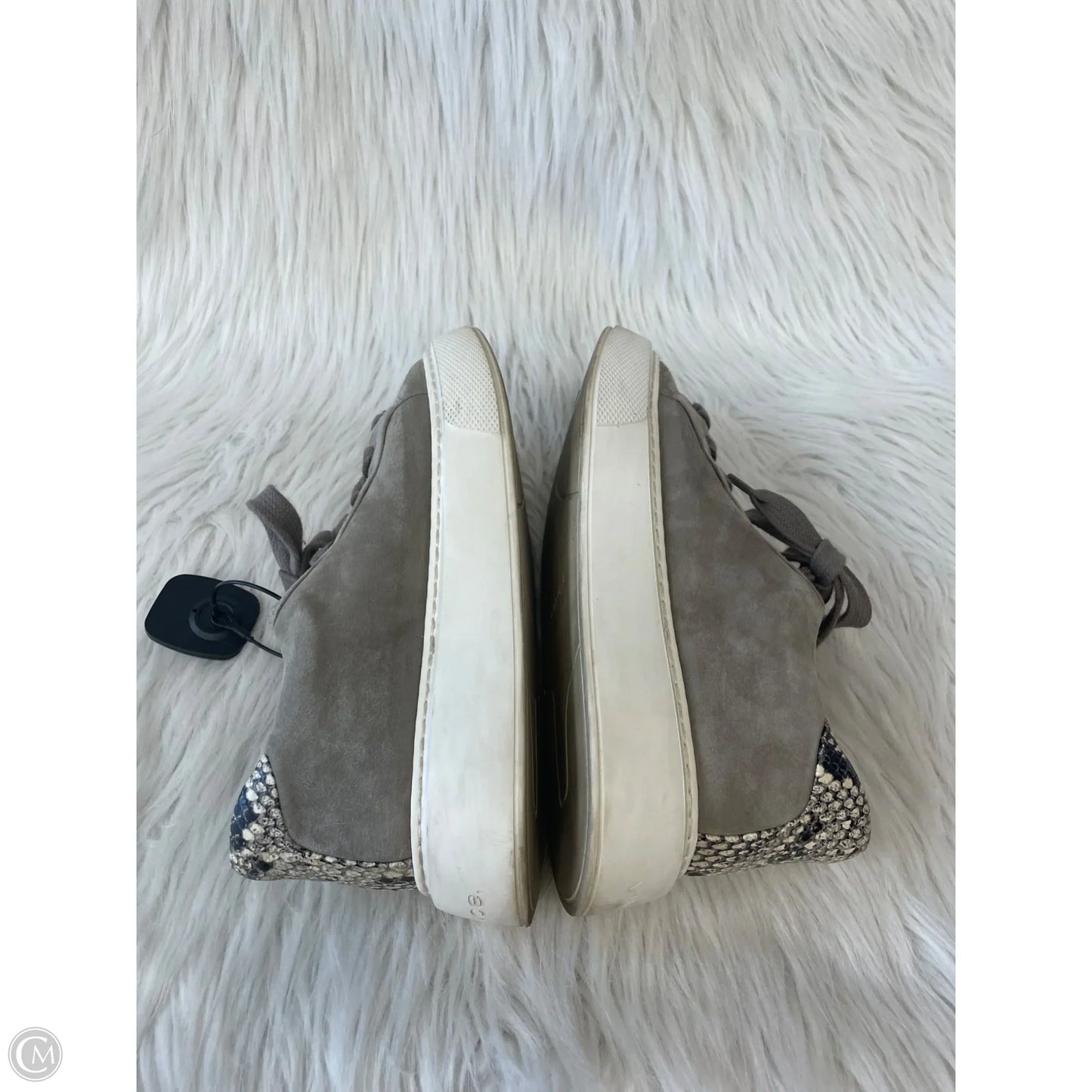 Shoes Sneakers Platform By Vince In Grey & White, Size: 7