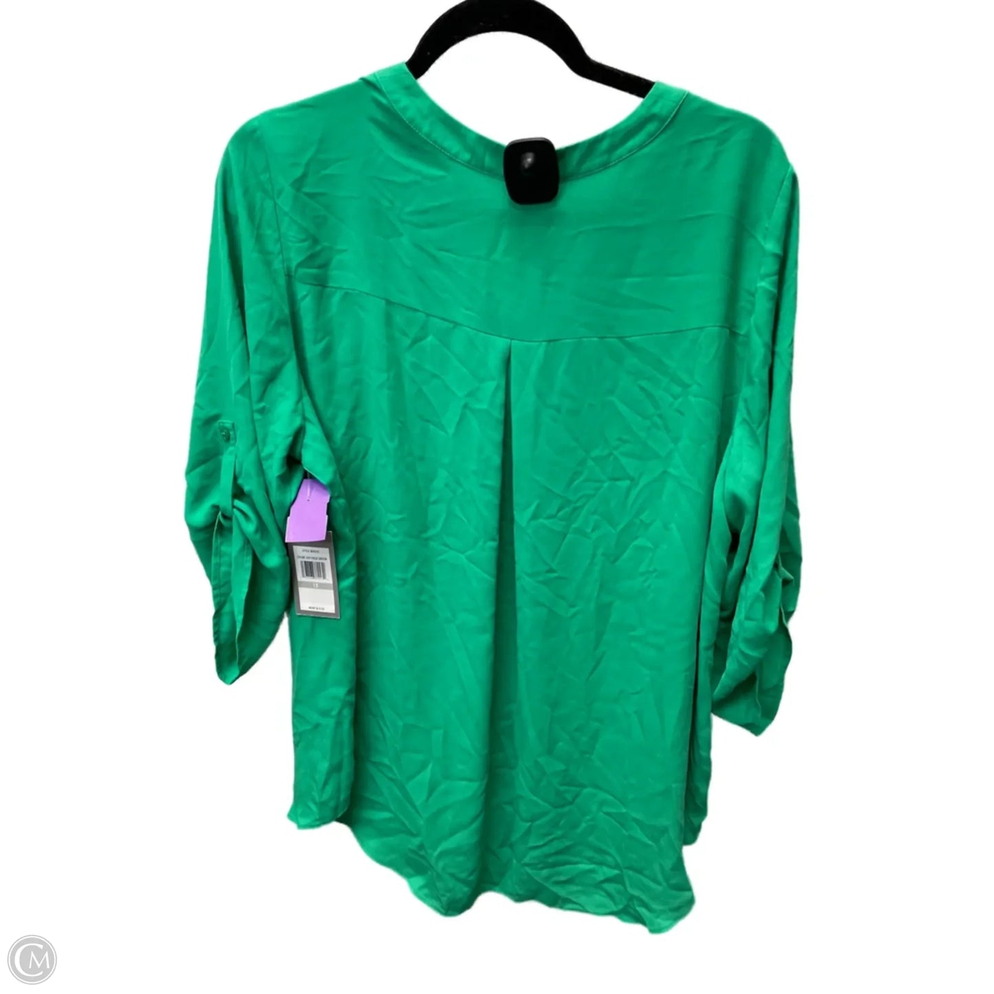 Blouse 3/4 Sleeve By Chaus In Green, Size: 1x