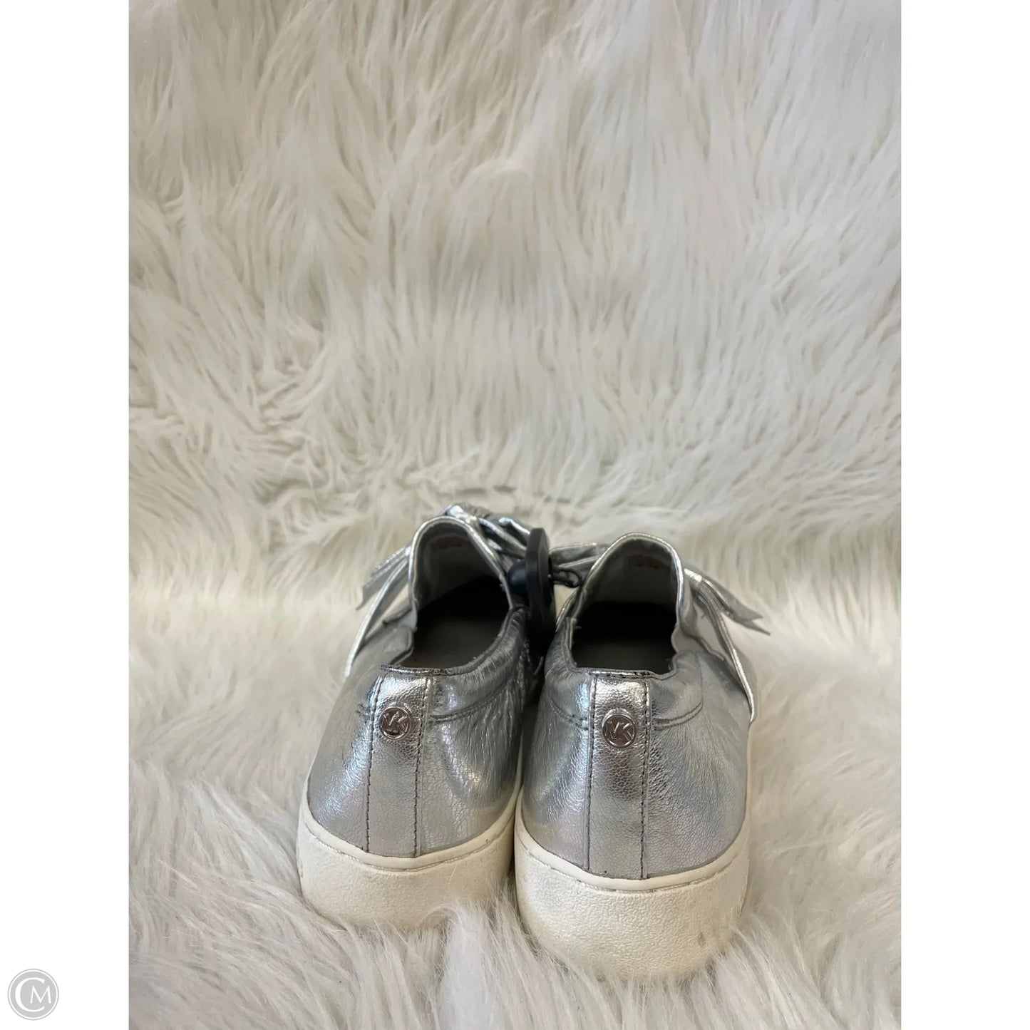 Shoes Designer By Michael Kors In Silver, Size: 7.5