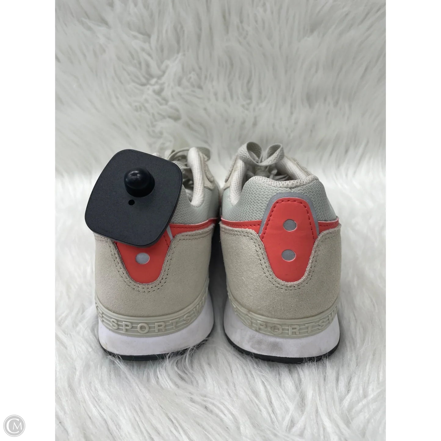 Shoes Sneakers By Nike In Grey & Pink, Size: 9