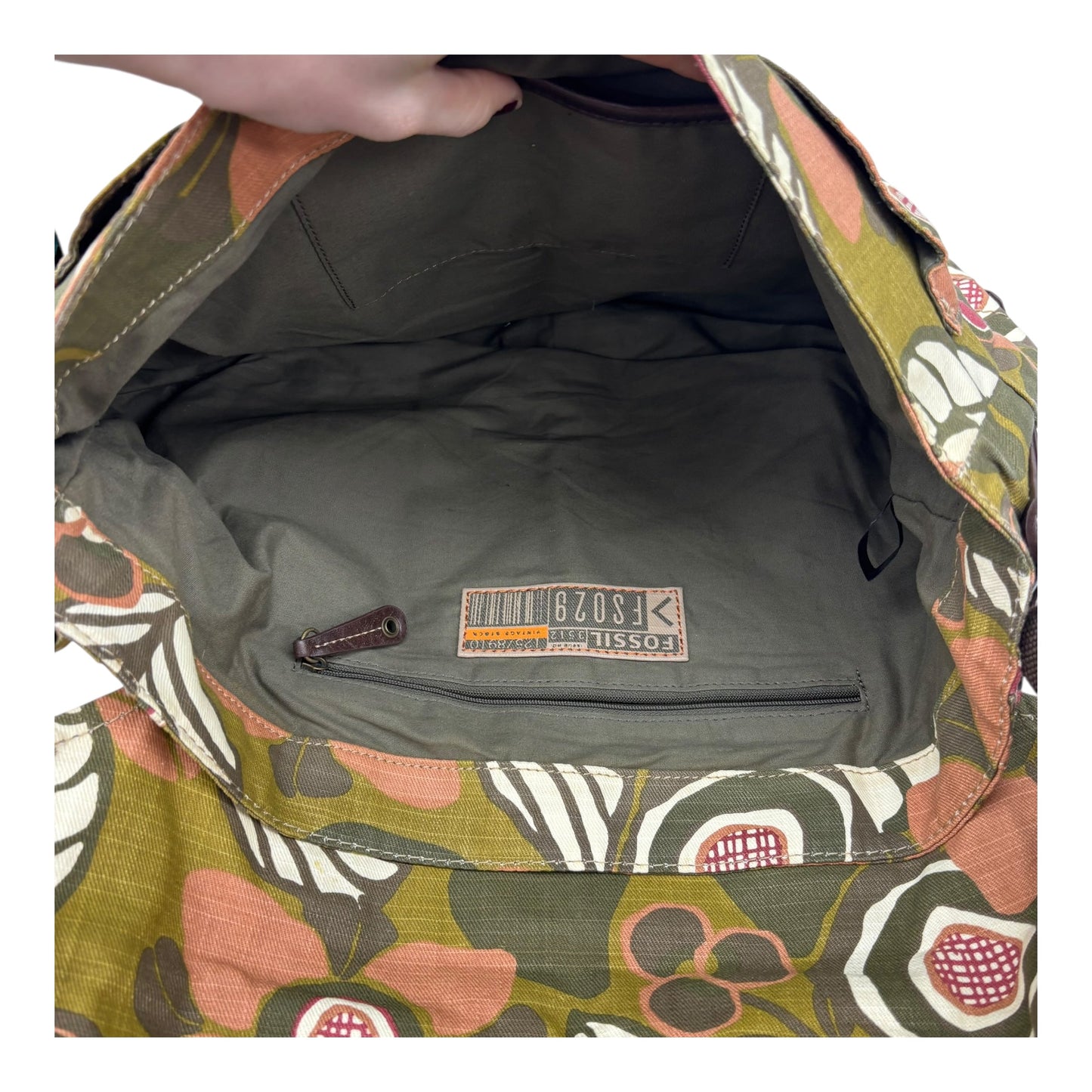 Crossbody By Fossil In Green, Size:Large