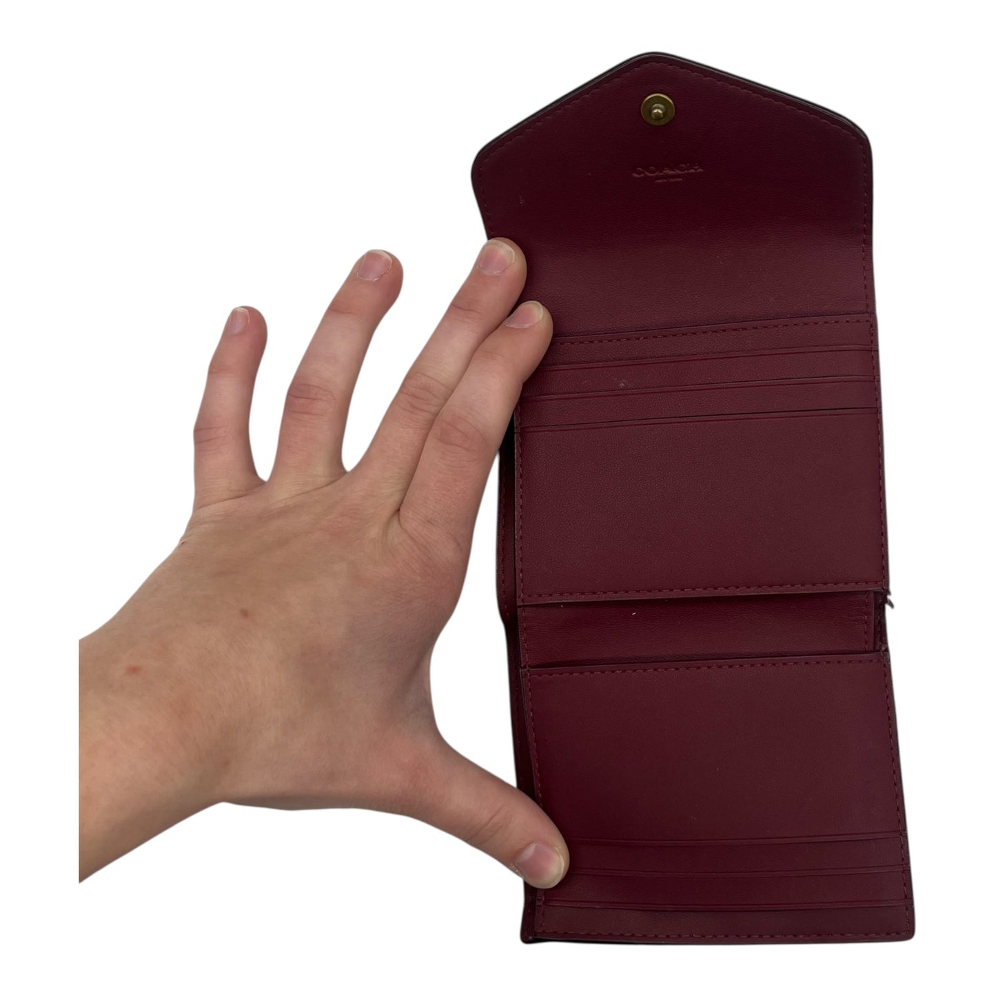 Id/Card Holder Designer By Coach In Brown
