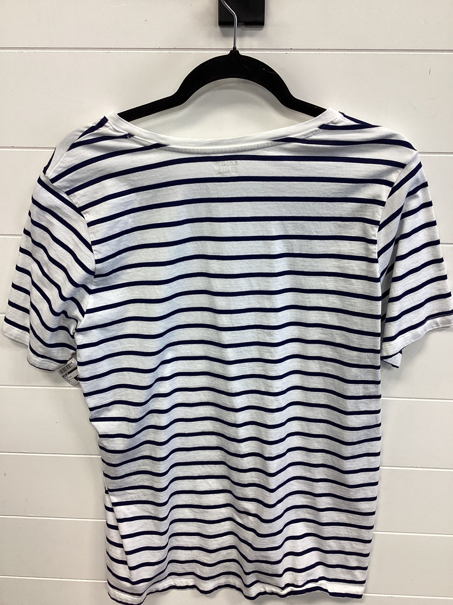 Top Ss By Lands End In Blue & White, Size:L