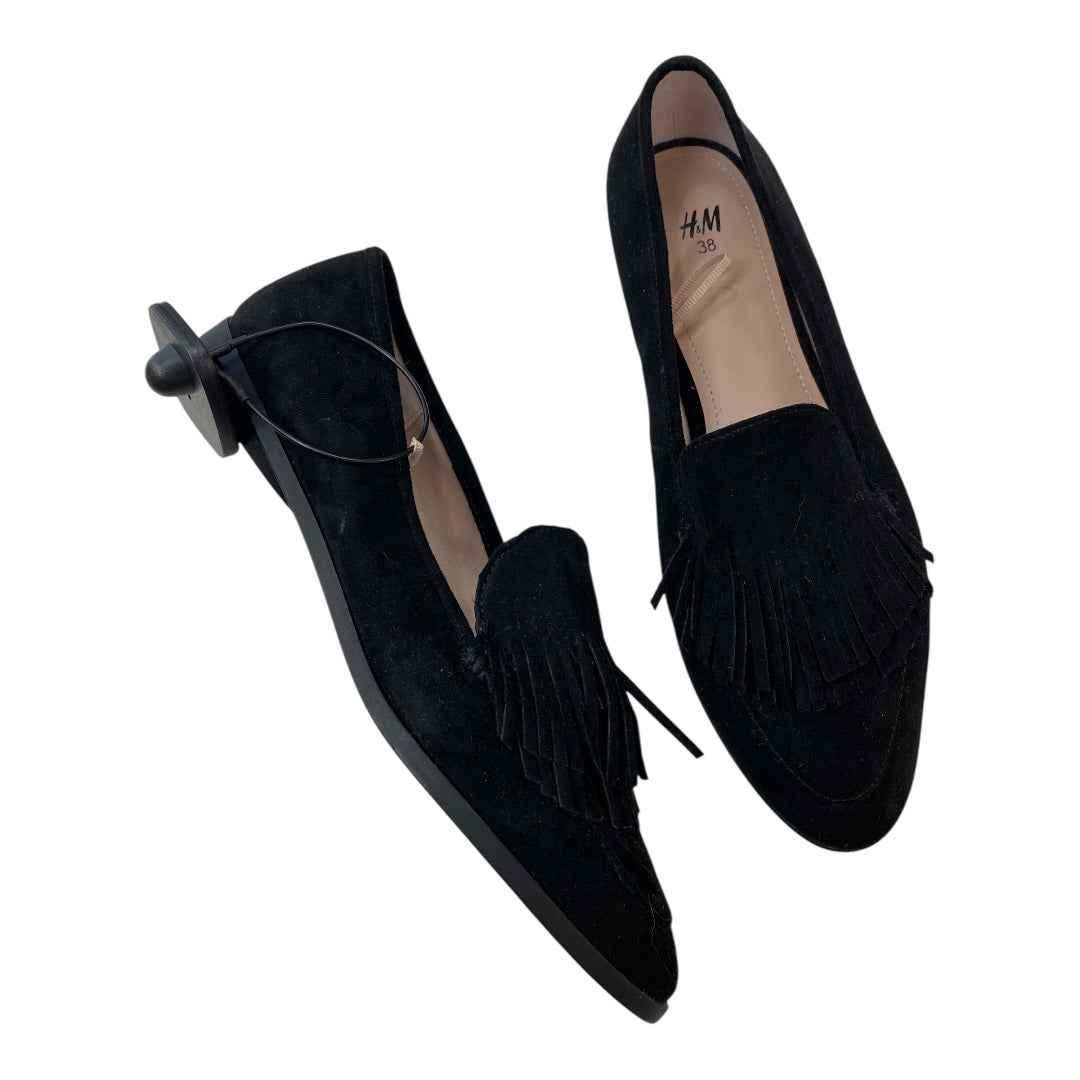 Shoes Flats By H&M In Black, Size:7.5