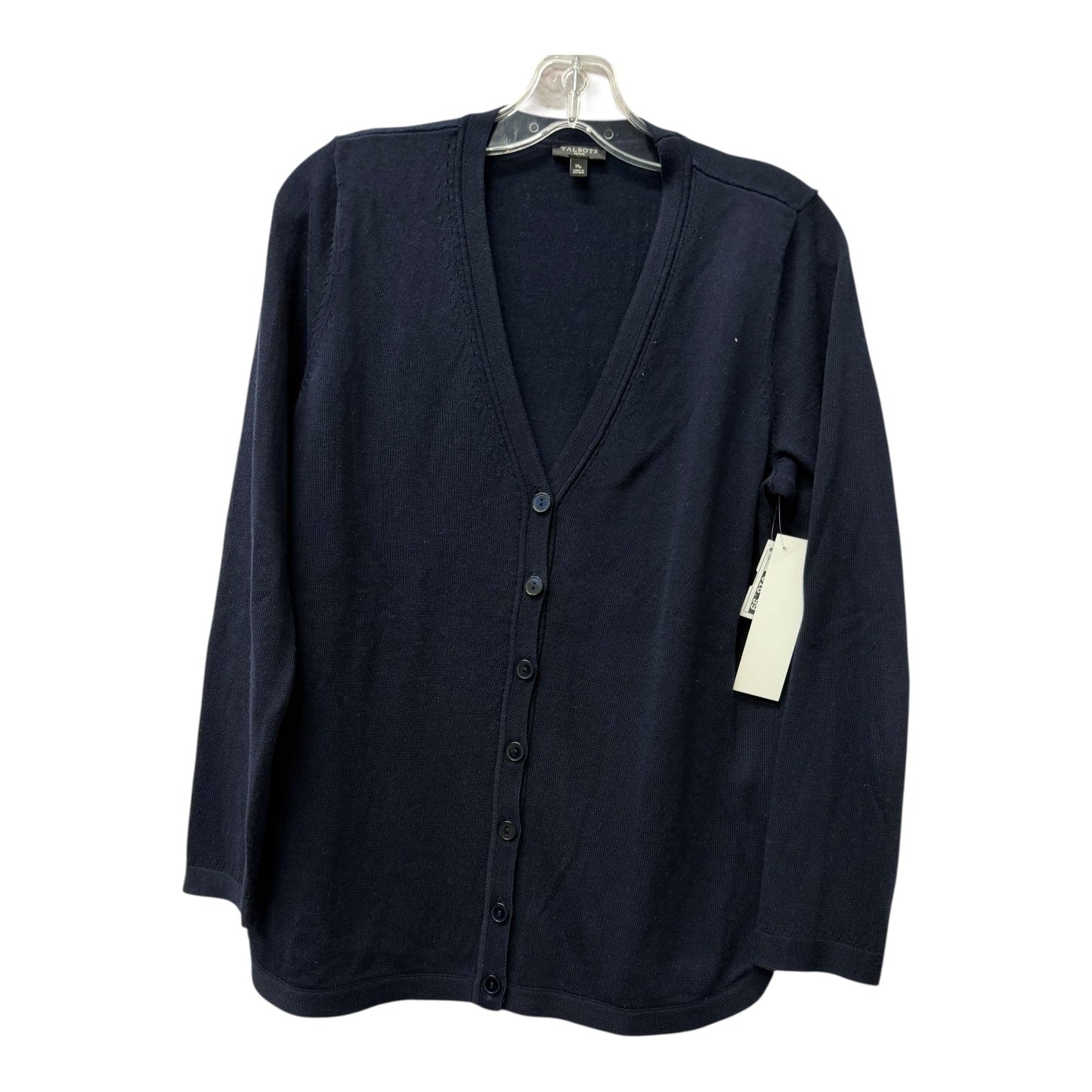 Sweater Cardigan By Talbots In Blue, Size:Mp