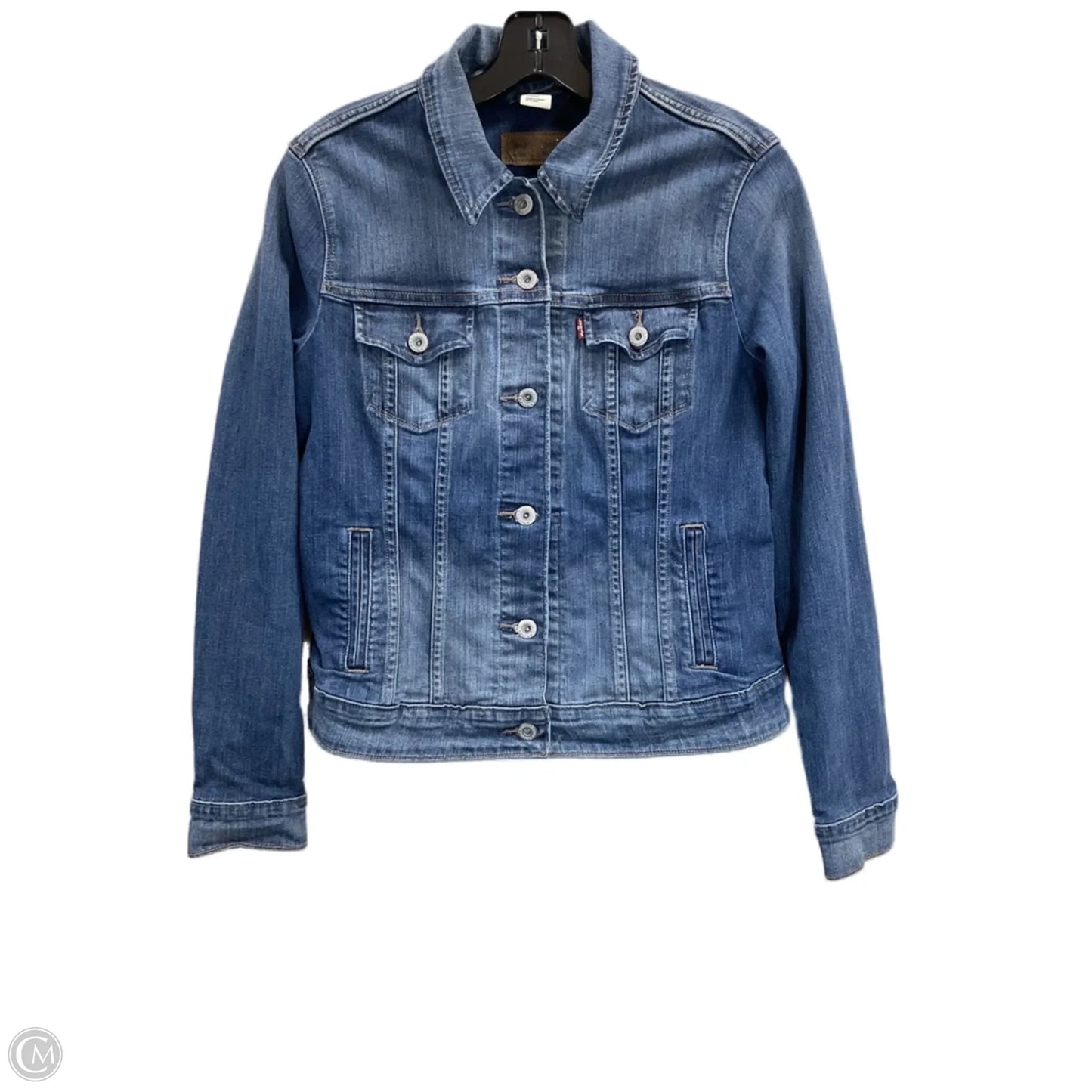 Jacket Denim By Levis In Blue Denim, Size: M