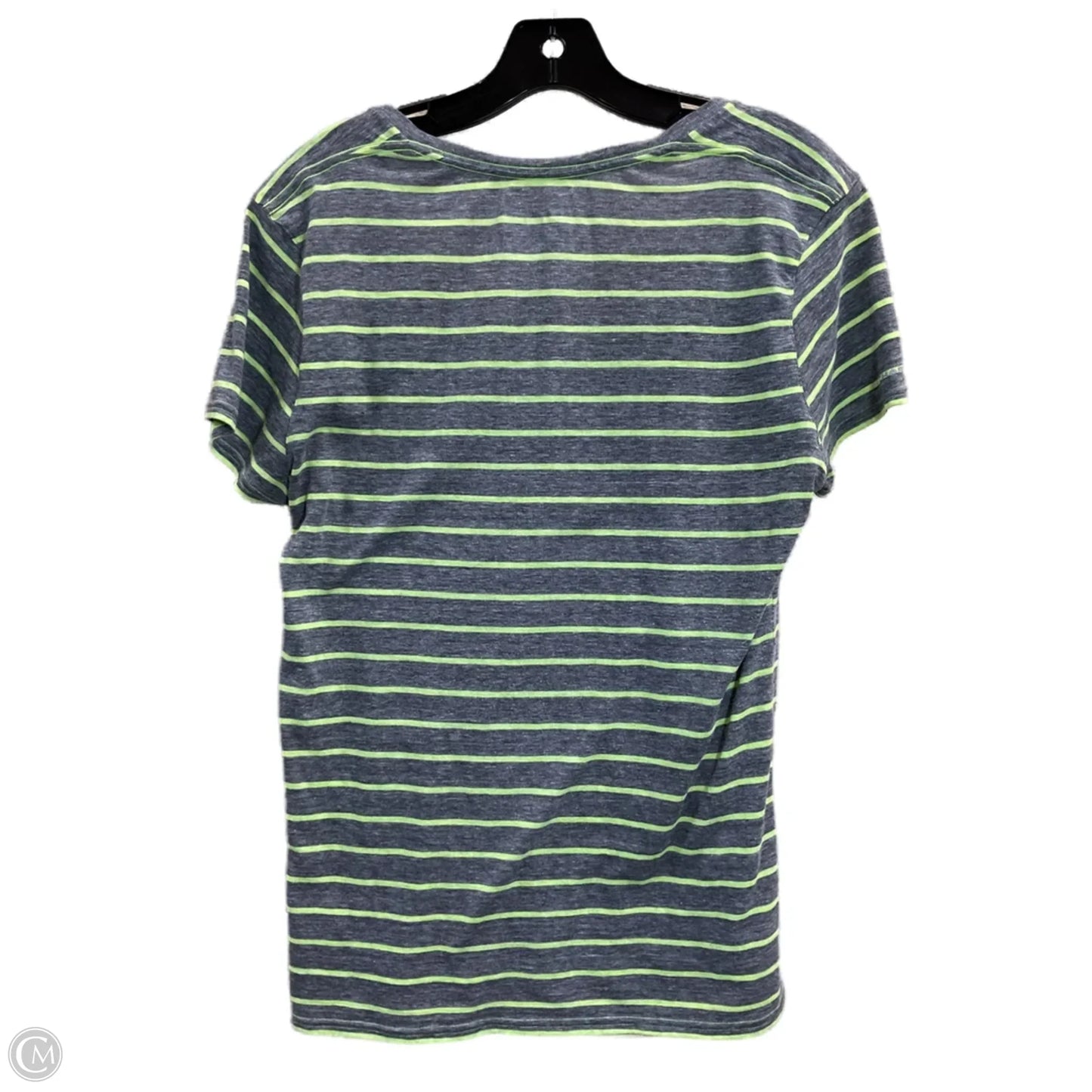 Athletic Top Short Sleeve By Under Armour In Grey, Size: L