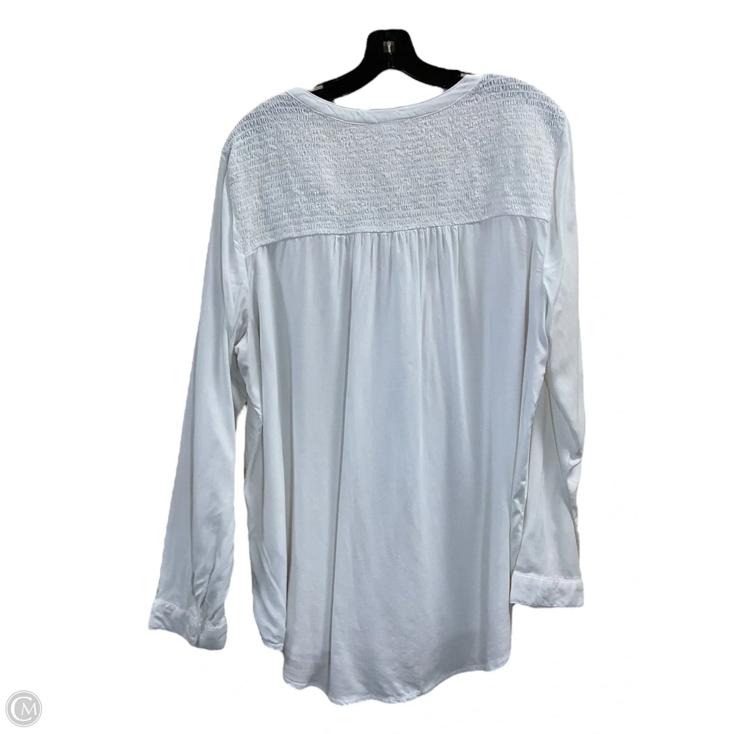 Blouse Long Sleeve By Beachlunchlounge In White, Size: Xl