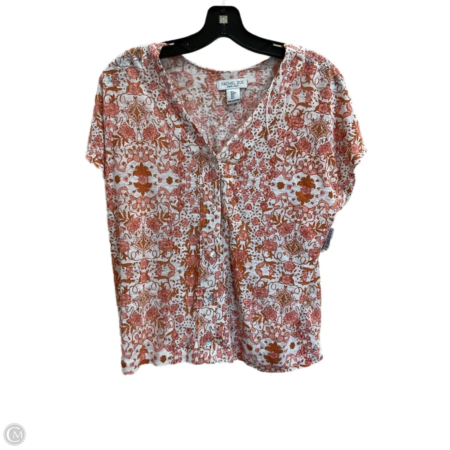 Top Short Sleeve By Rachel Zoe In Orange, Size: S