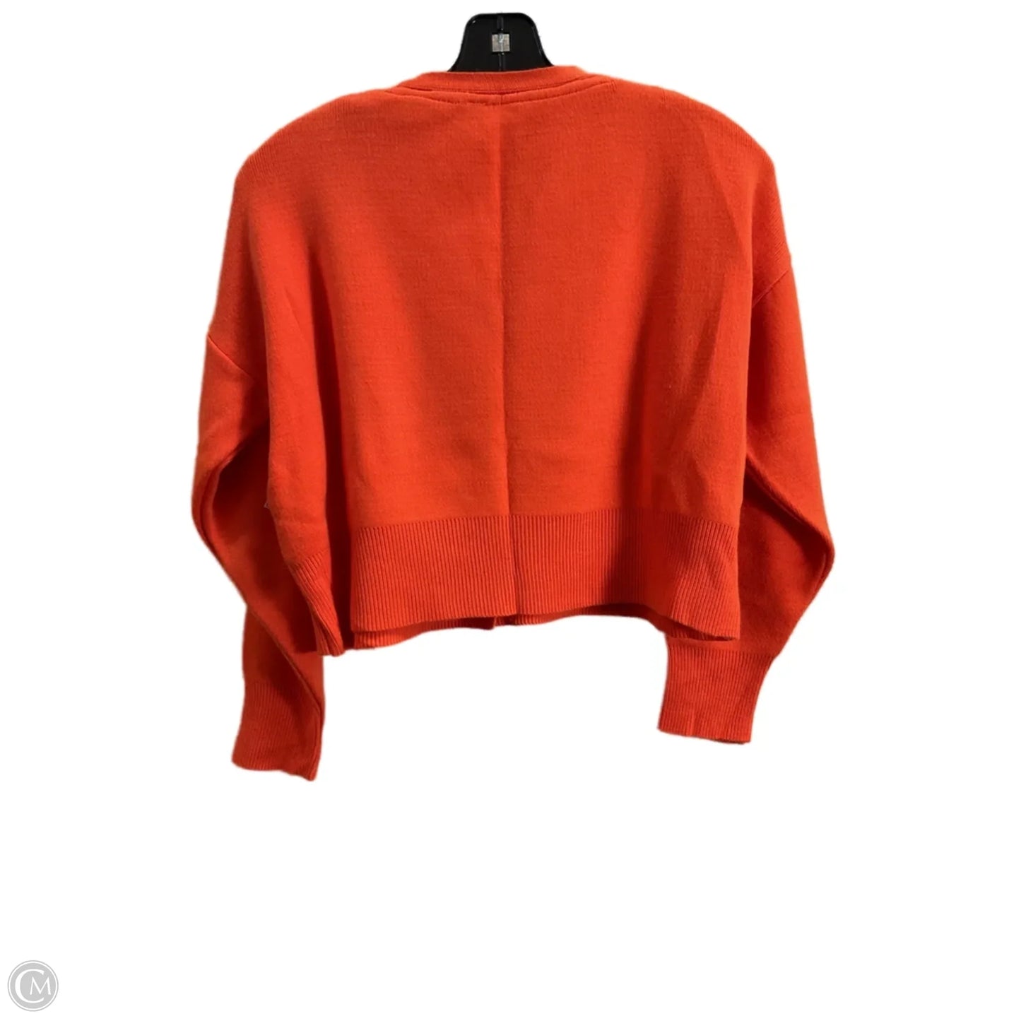Sweater Cardigan By Clothes Mentor In Orange, Size: M