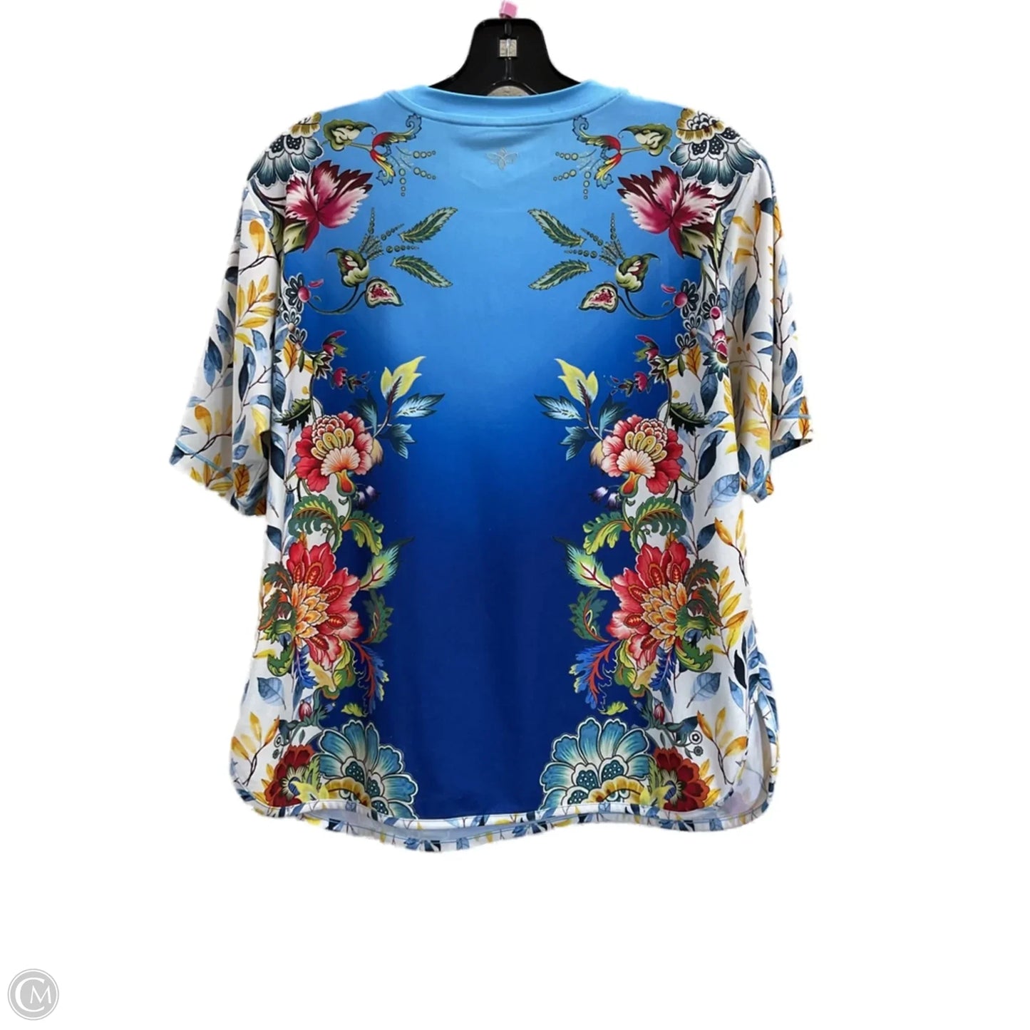 Top Short Sleeve By Johnny Was In Blue, Size: S