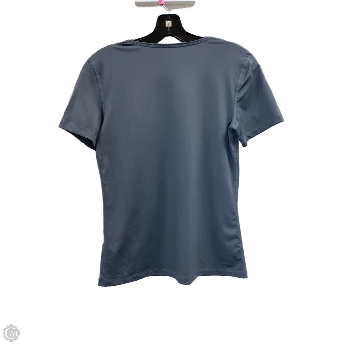 Athletic Top Short Sleeve By Nike In Grey, Size: S
