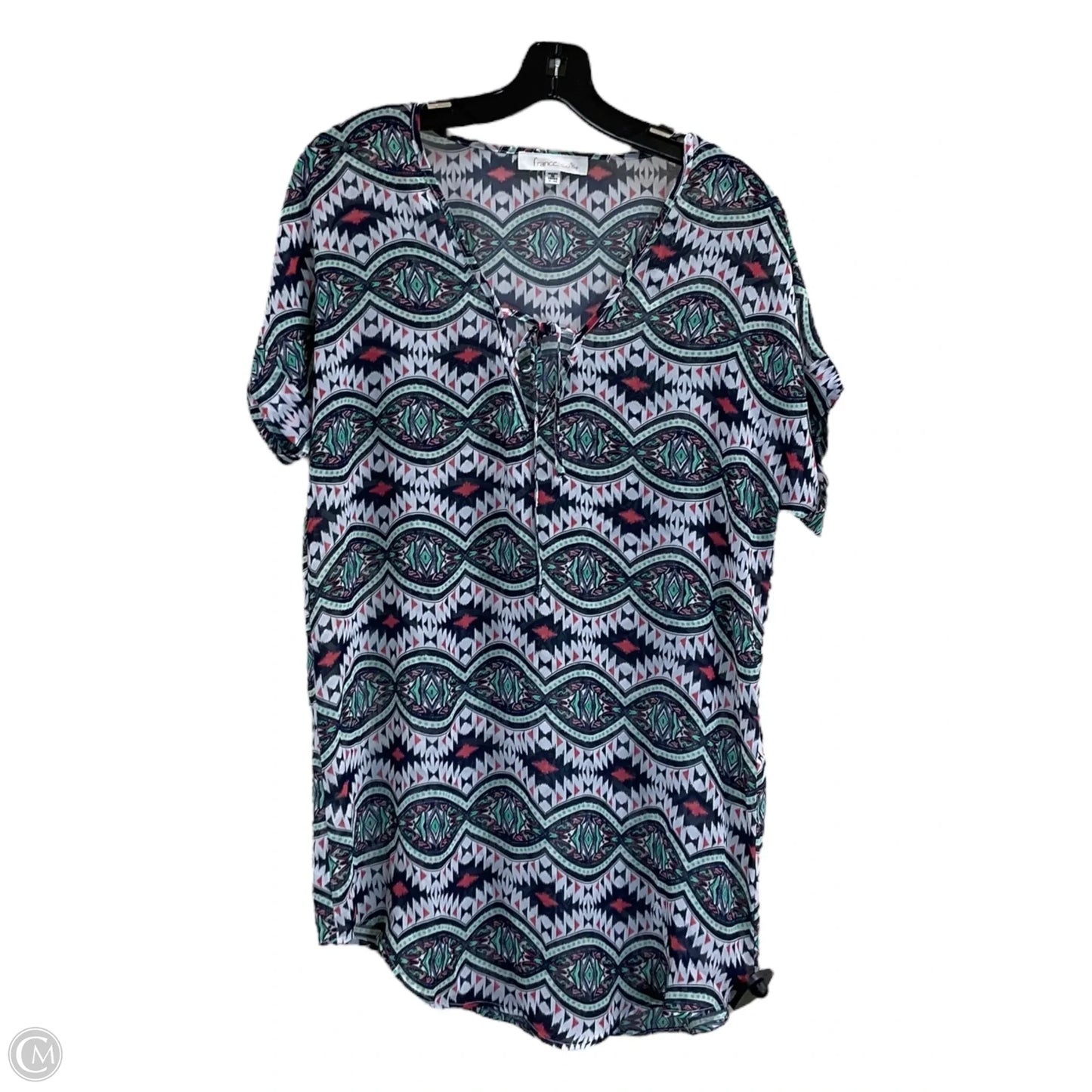 Tunic Short Sleeve By Francesca's In Multi-colored, Size: M