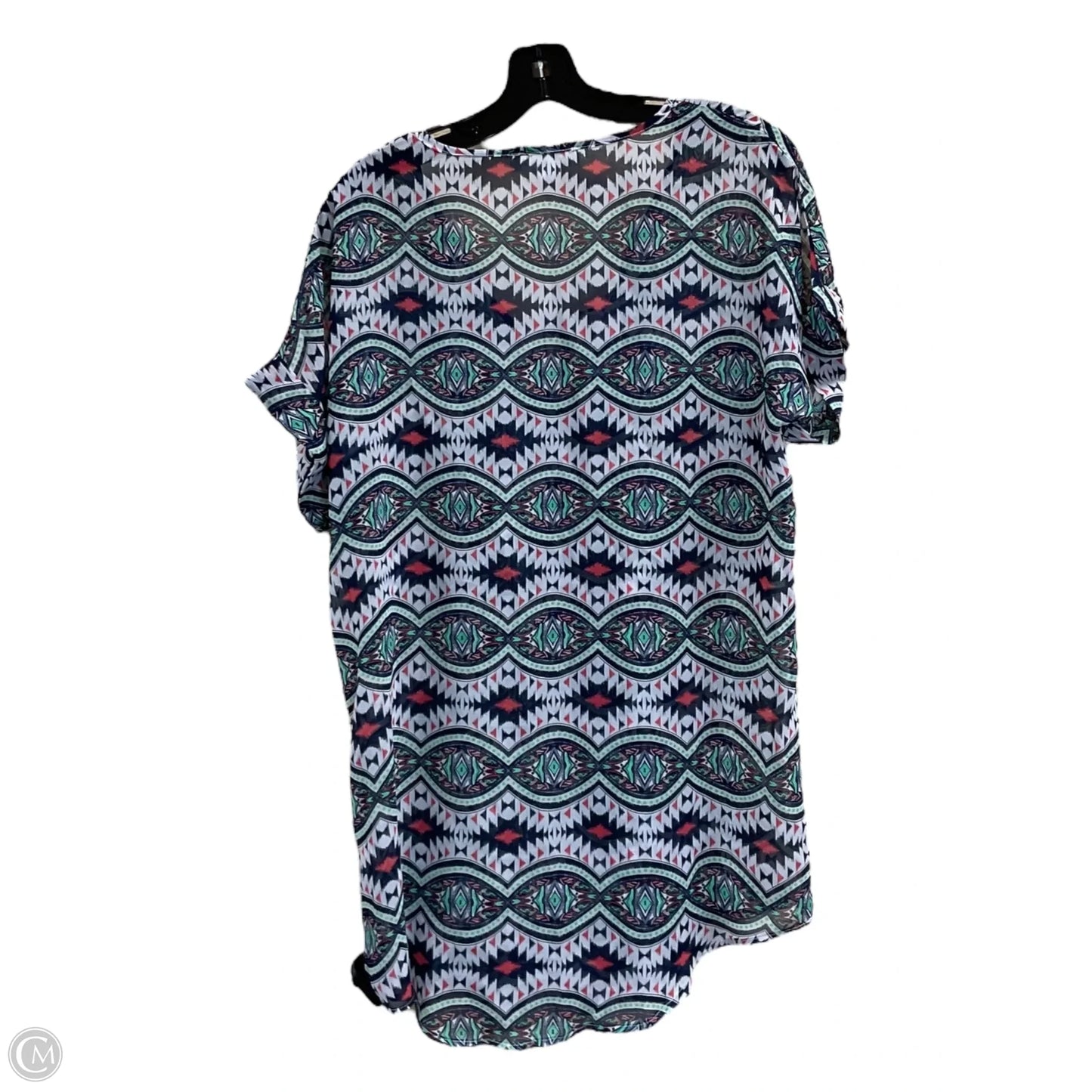 Tunic Short Sleeve By Francesca's In Multi-colored, Size: M
