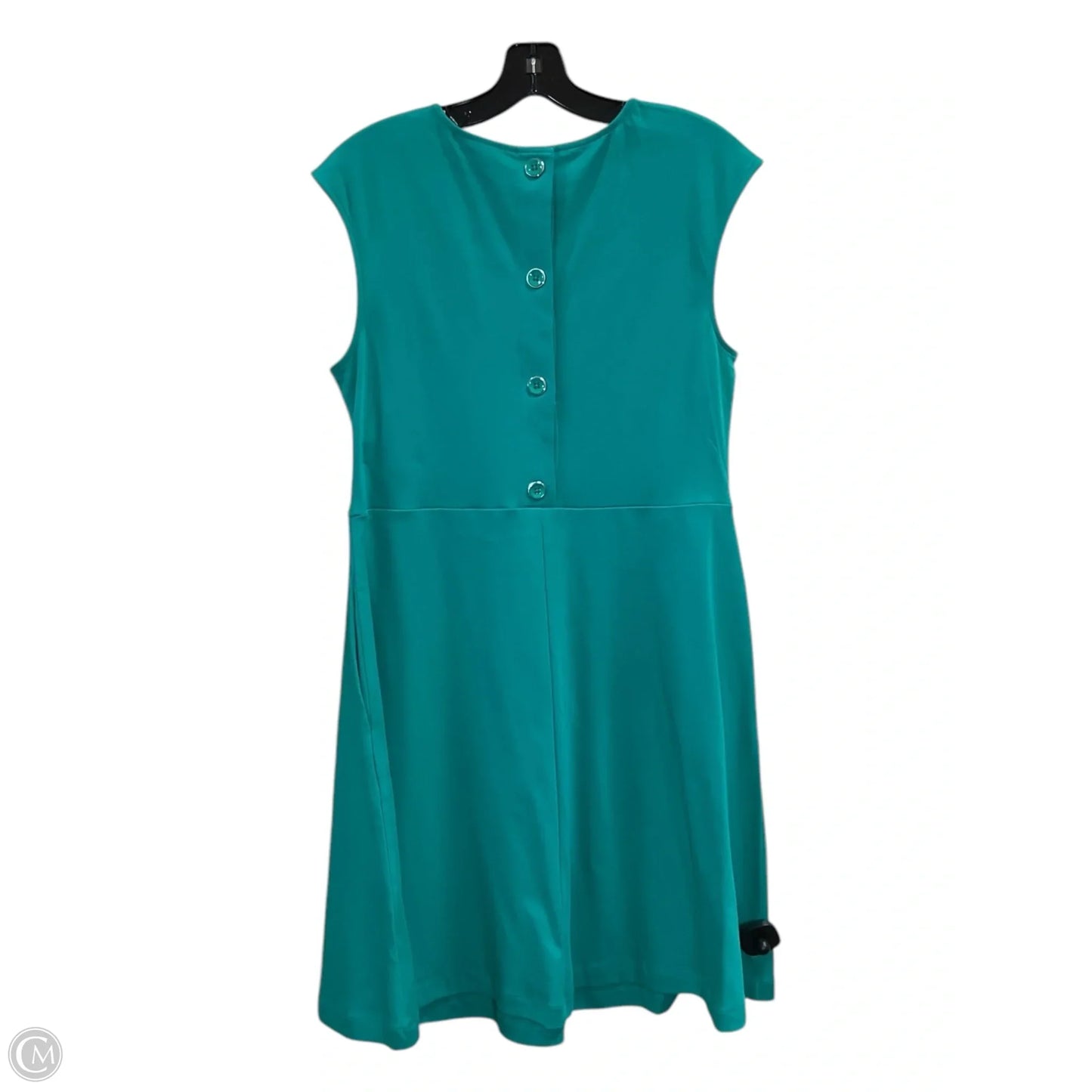 Dress Casual Midi By New York And Co In Teal, Size: L