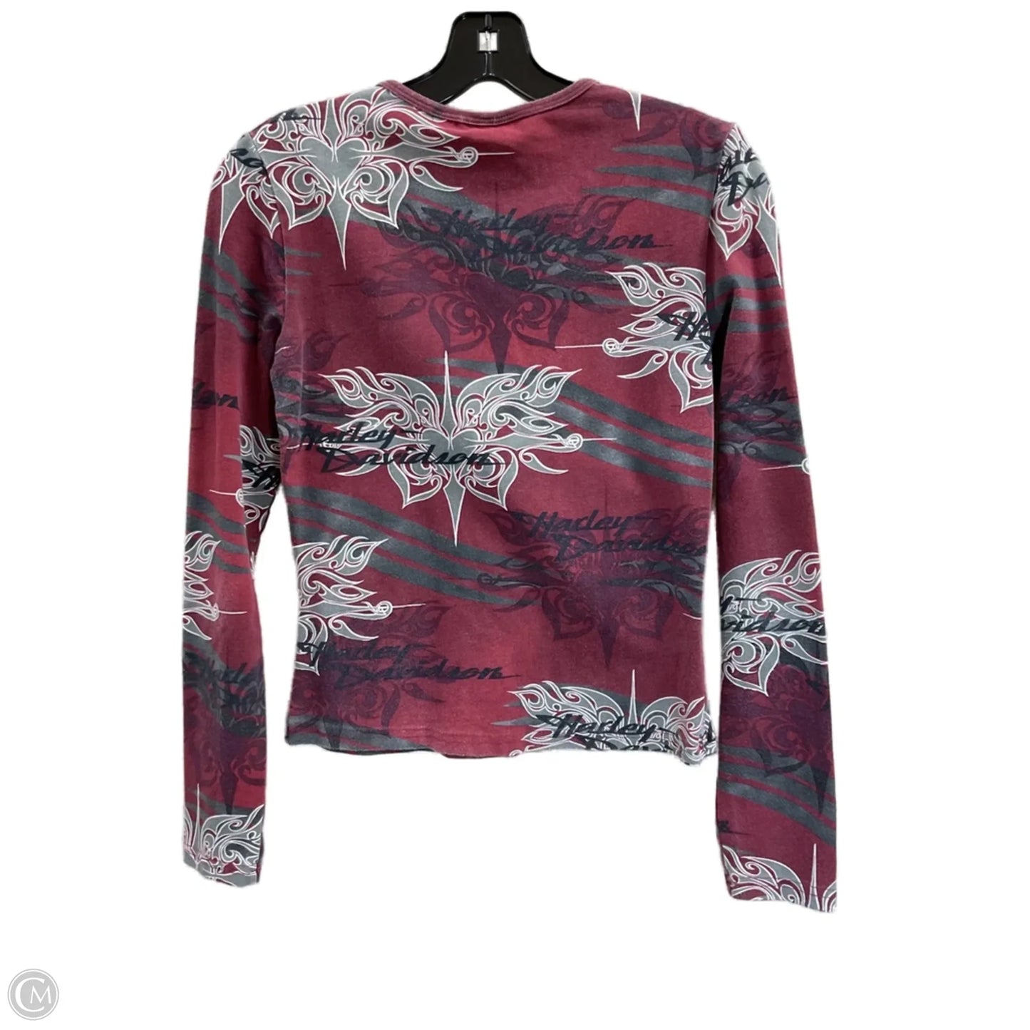 Top Long Sleeve By Harley Davidson In Red, Size: Xs