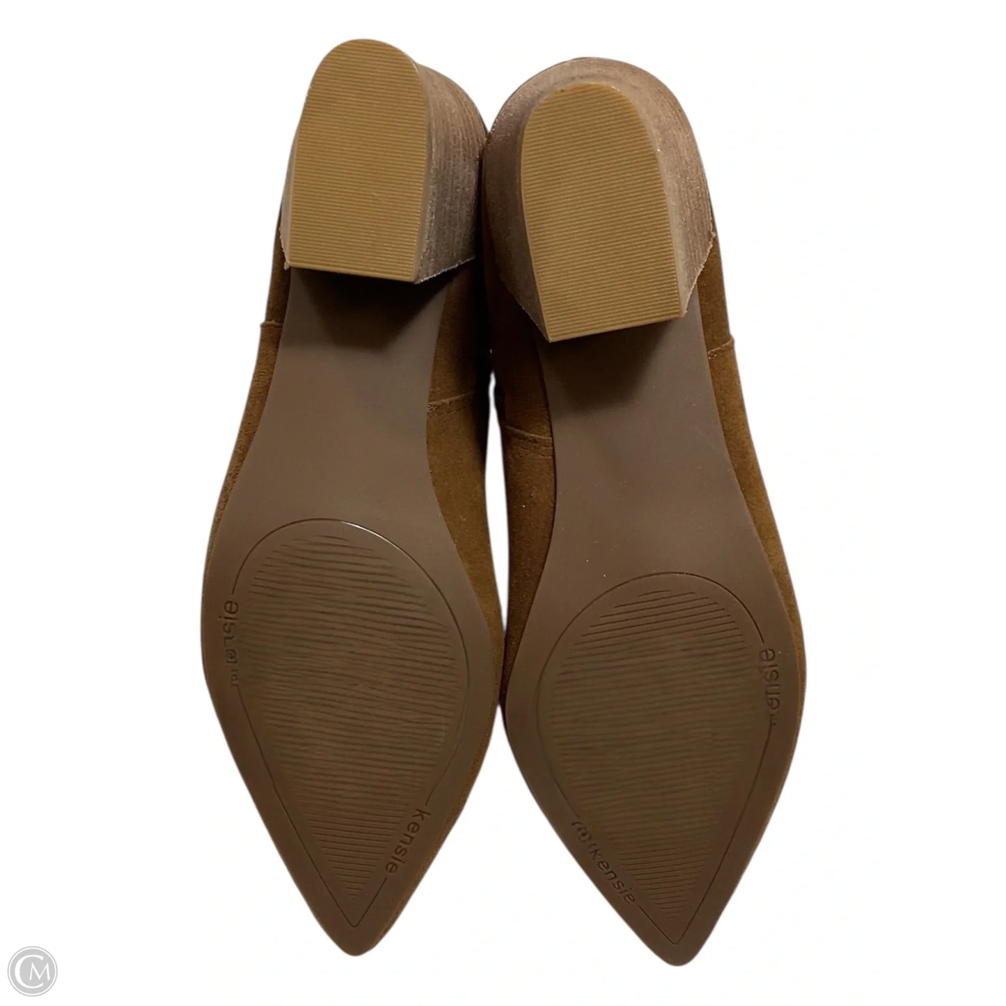 Boots Ankle Heels By Kensie In Brown, Size: 10