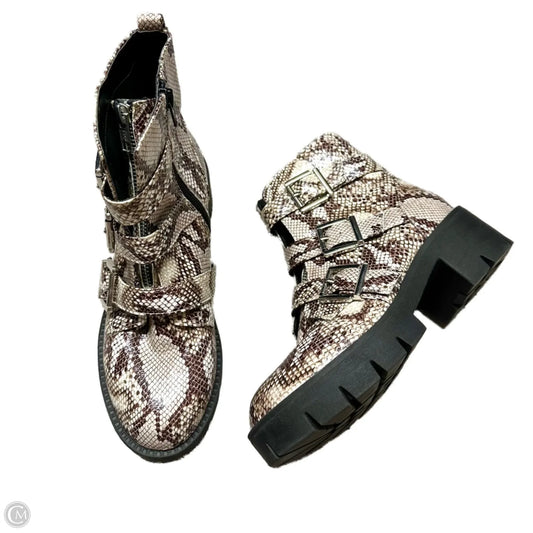 Boots Ankle Heels By Bp In Snakeskin Print, Size: 7
