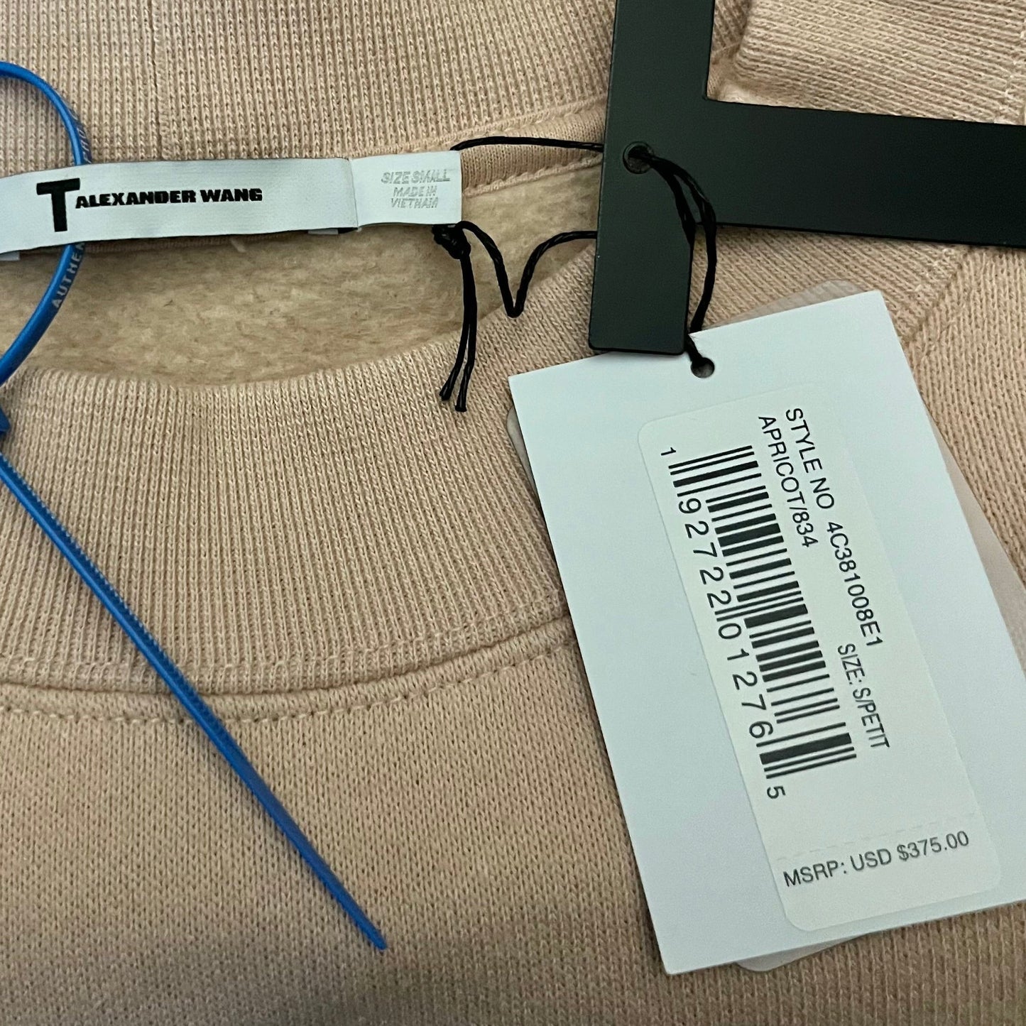 Sweatshirt Luxury Designer By Alexander Wang In Tan, Size: S
