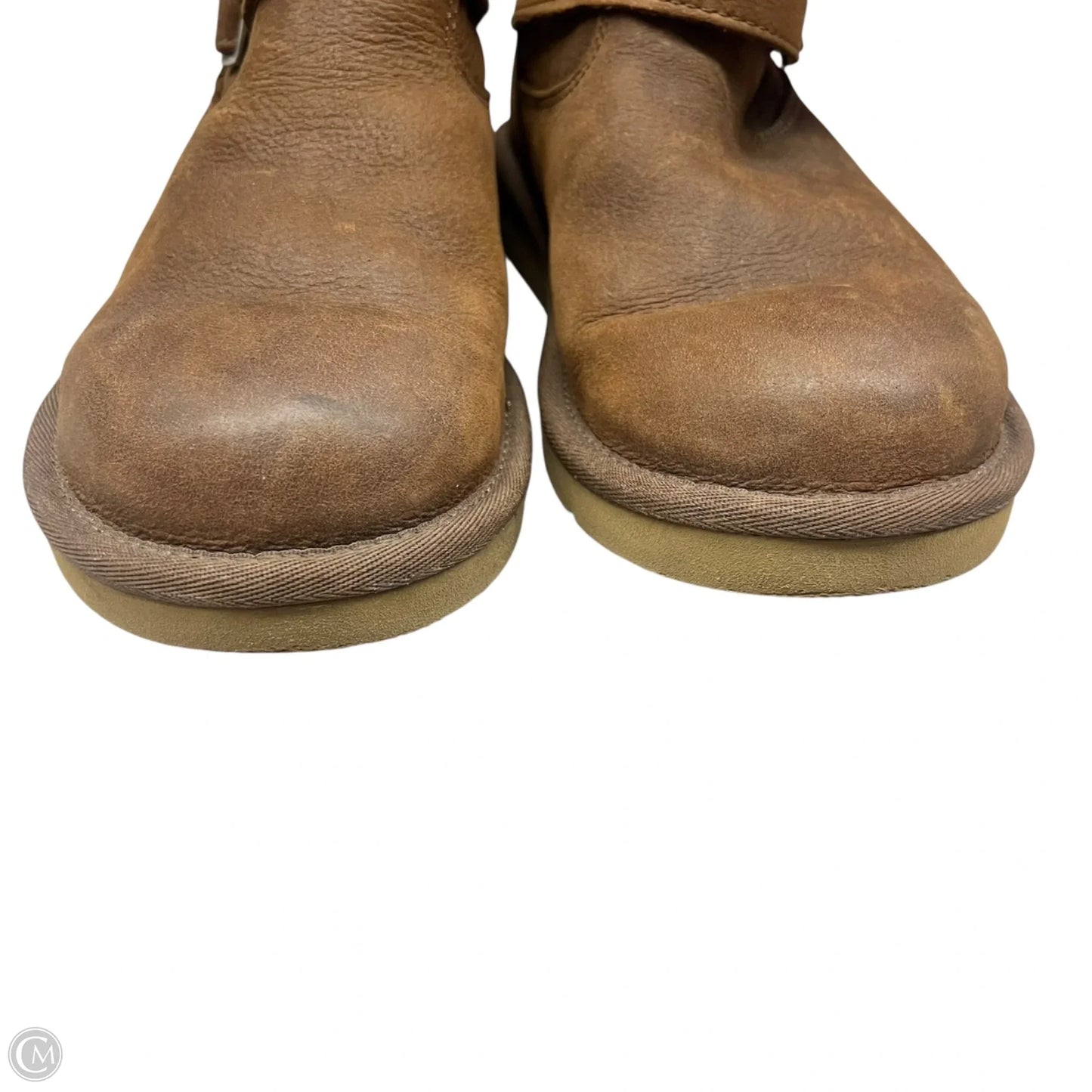 Boots Designer By Ugg In Brown, Size: 6