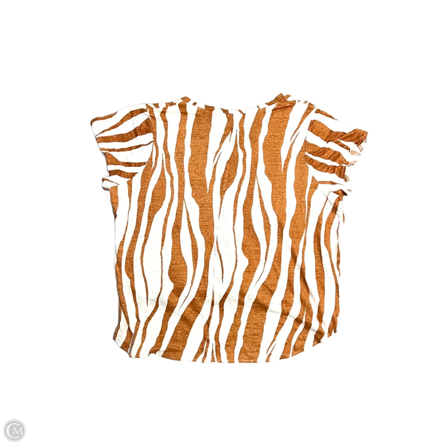 Top Short Sleeve By Rachel Zoe In Tan, Size: 2x