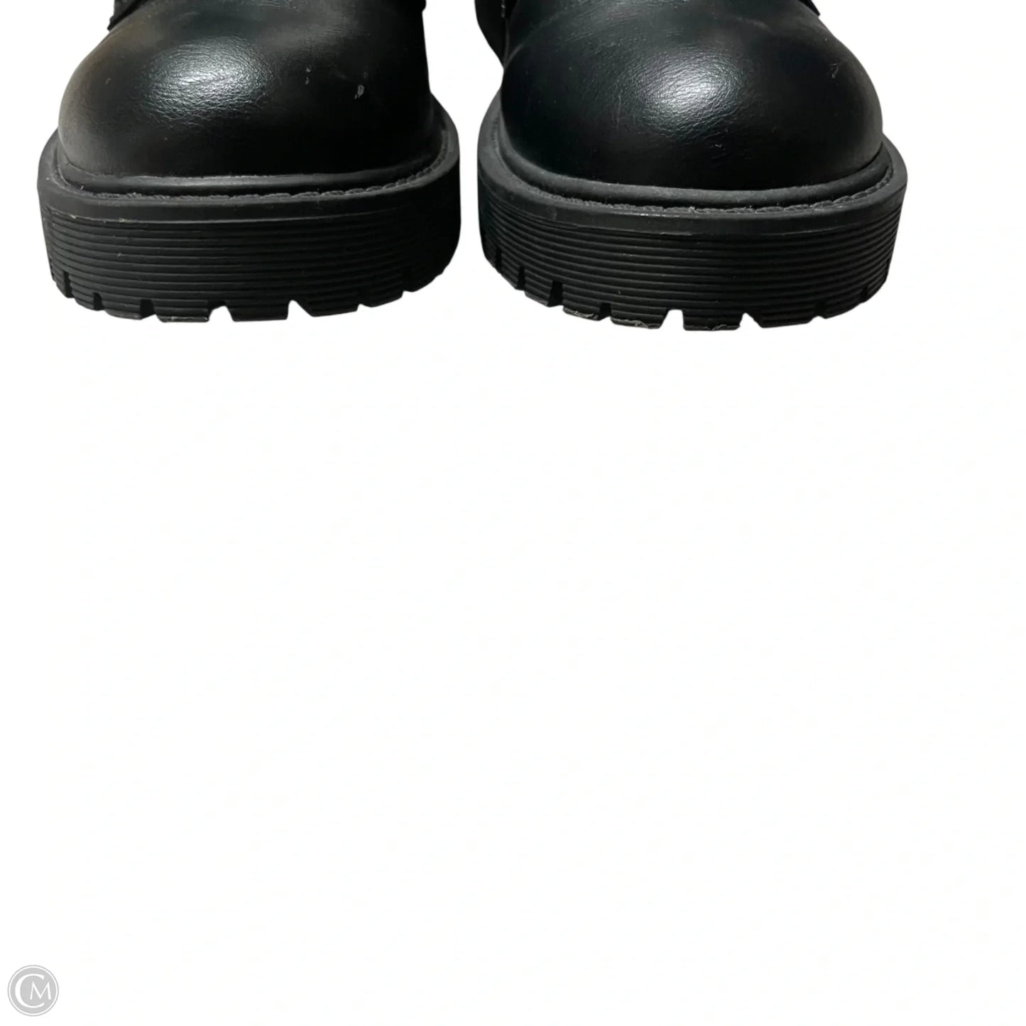 Boots Combat By Guess In Black & Tan, Size: 6