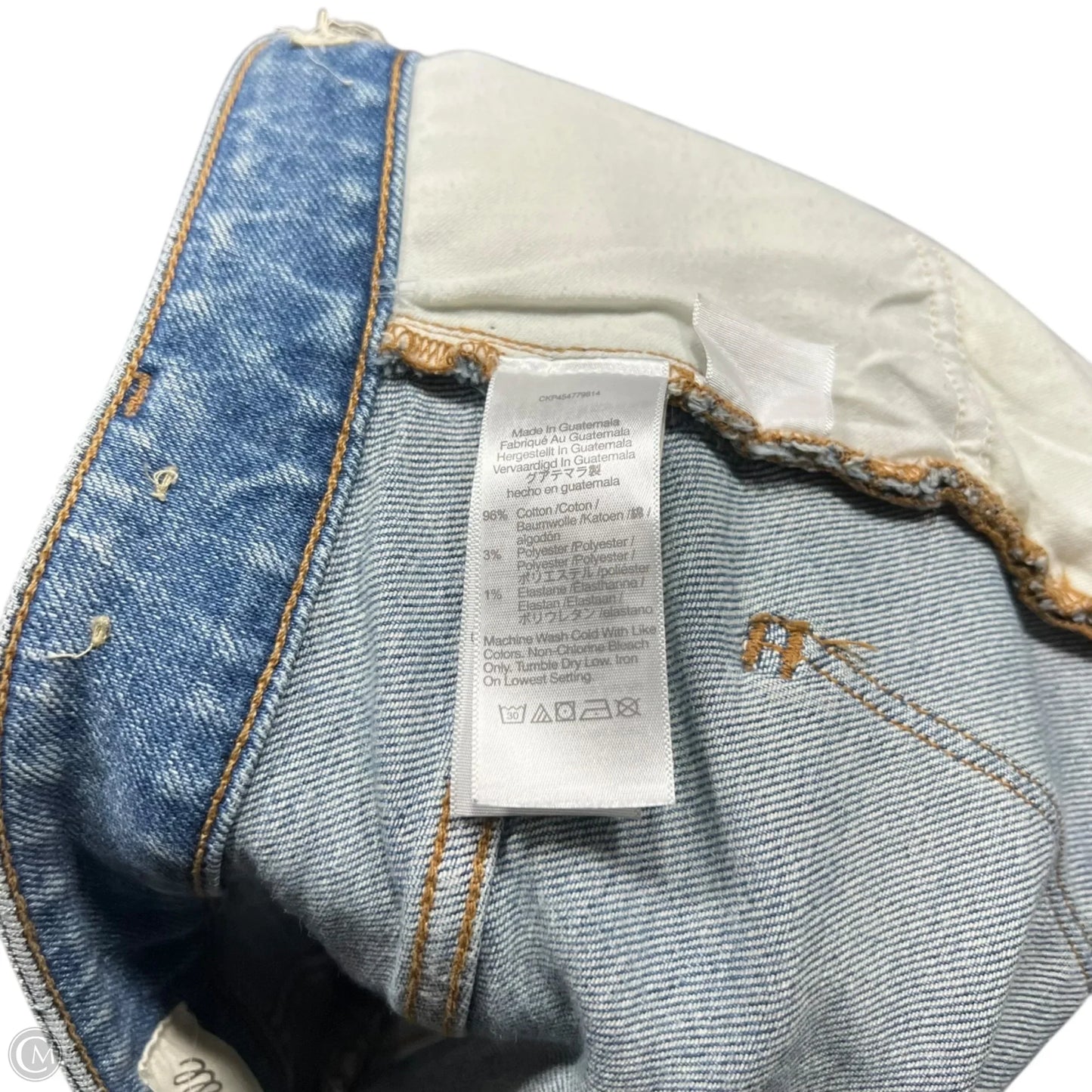 Jeans Straight By Madewell In Blue Denim, Size: 6