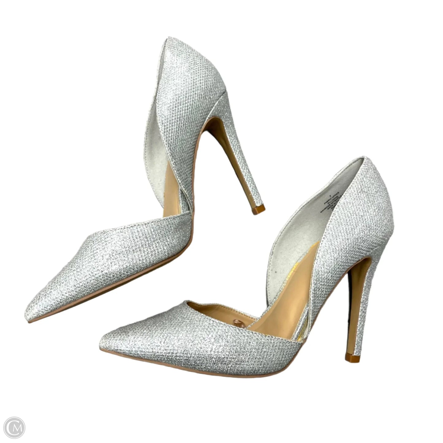 Shoes Heels Stiletto By Express In Silver, Size: 7