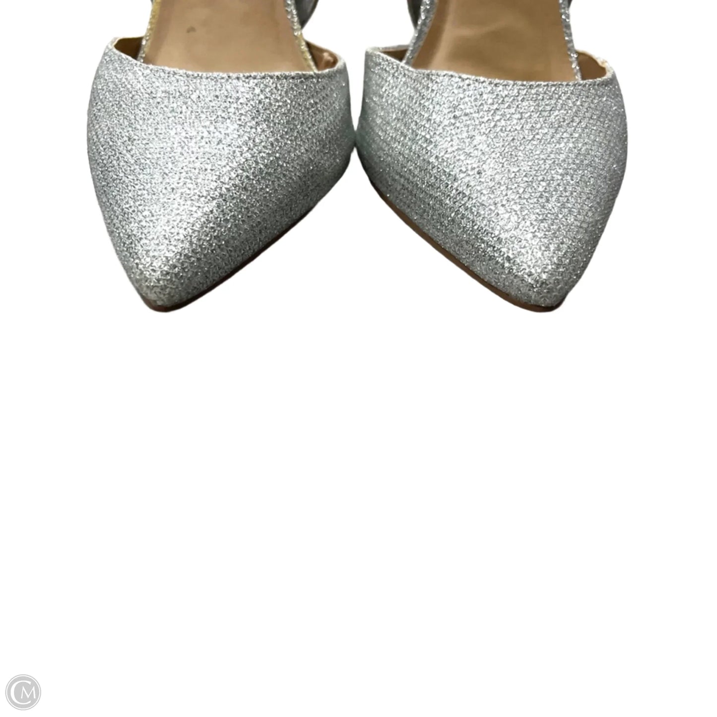 Shoes Heels Stiletto By Express In Silver, Size: 7