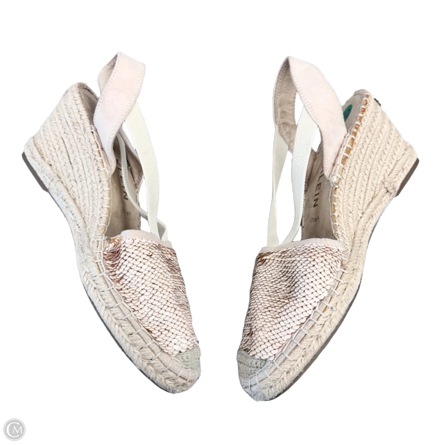 Shoes Heels Wedge By Anne Klein In Cream, Size: 10