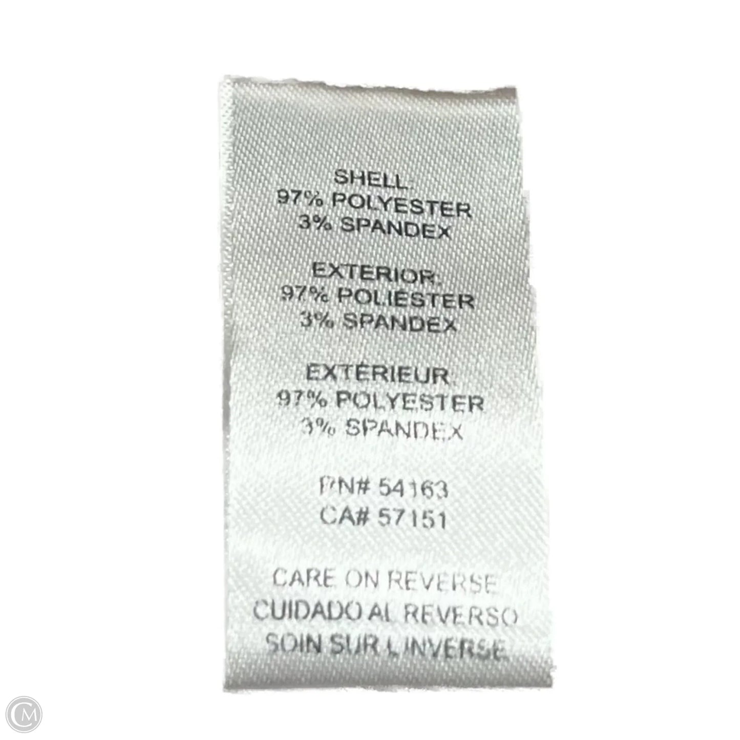 Top Long Sleeve Designer By Karl Lagerfeld In Black & Cream, Size: S