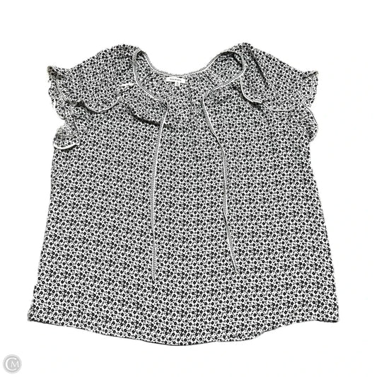 Top Sleeveless By Max Studio In Black & White, Size: 1x