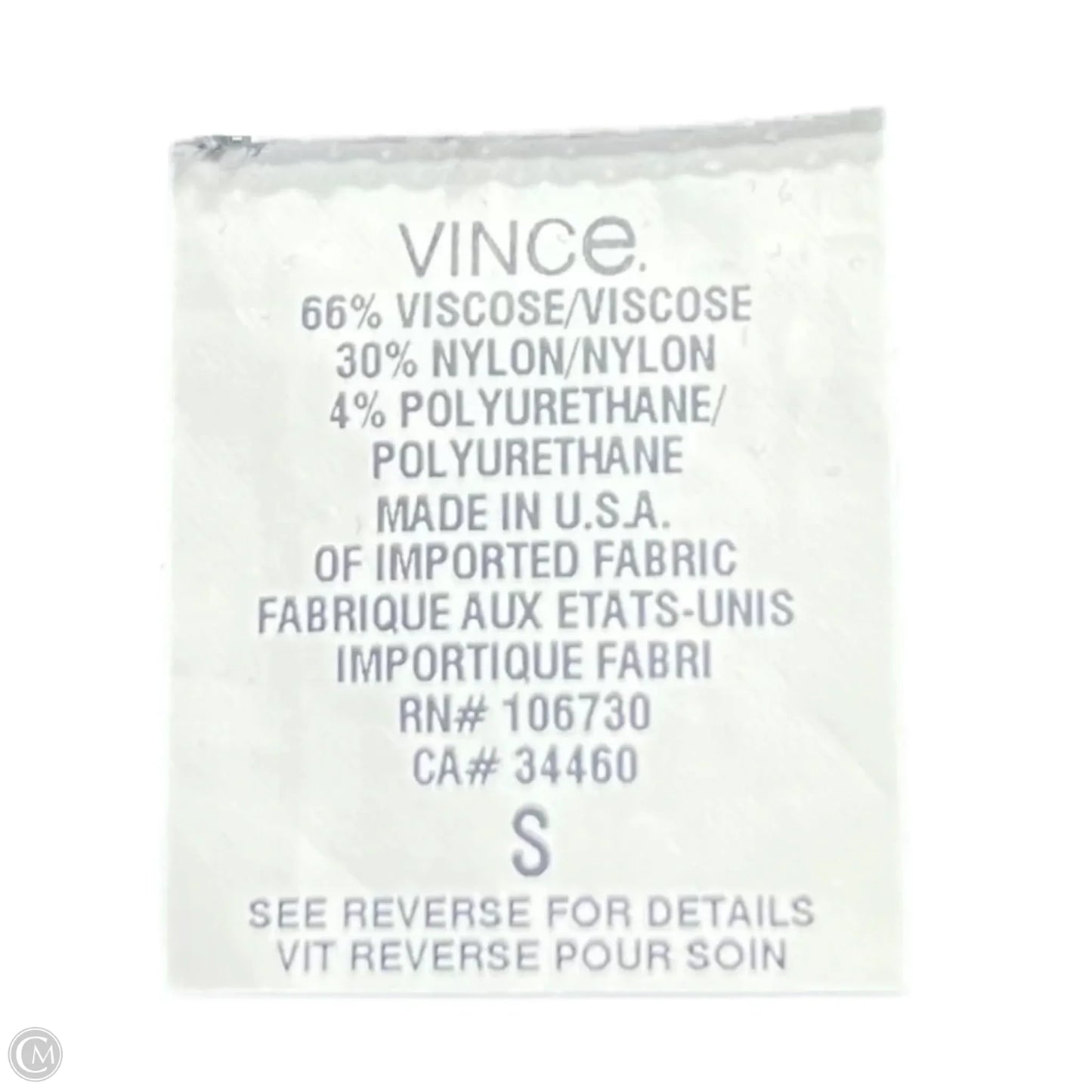 Pants Leggings By Vince In Black, Size: 4