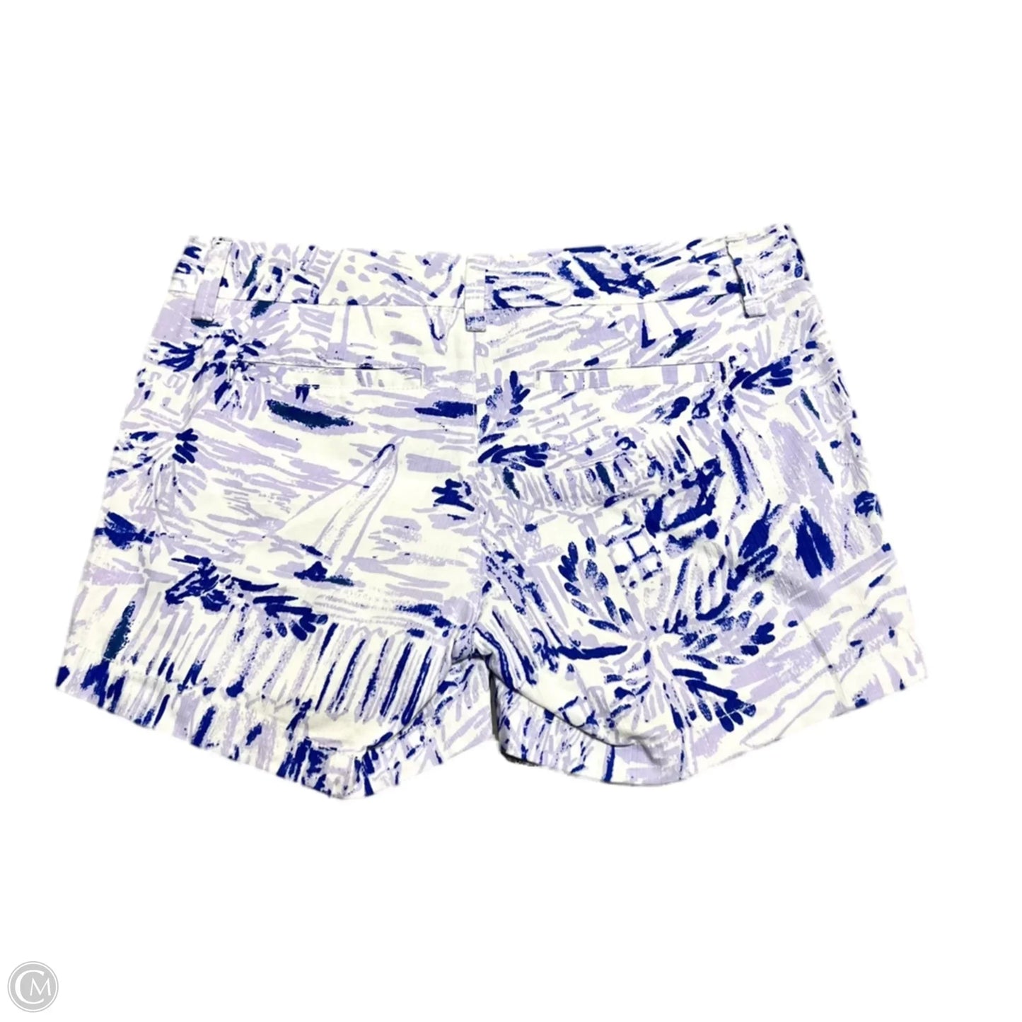 Shorts Designer By Lilly Pulitzer In Purple & White, Size: 2