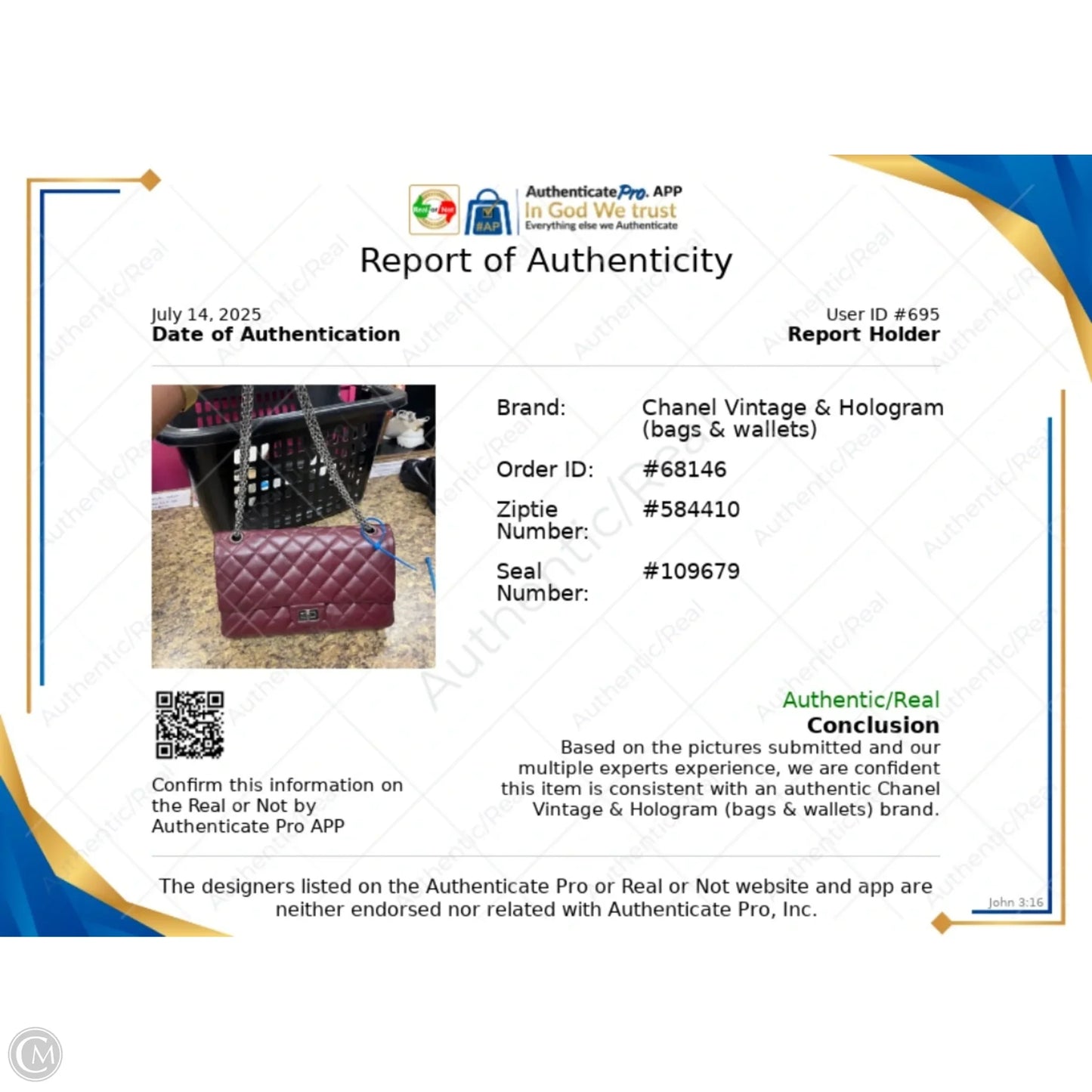 Handbag Luxury Designer By Chanel, Size: Medium