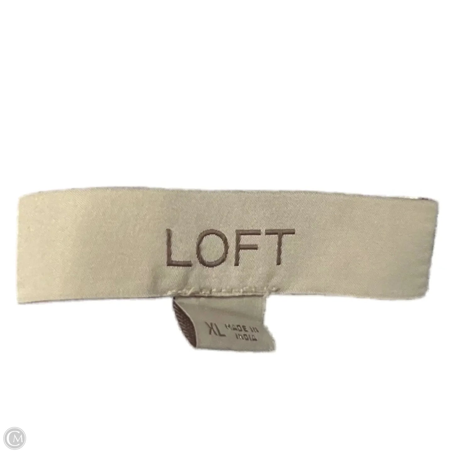 Top Long Sleeve By Loft In Blue & White, Size: Xl