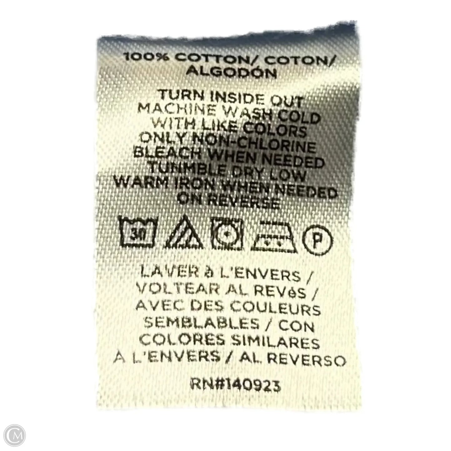 Top Long Sleeve By Loft In Blue & White, Size: Xl