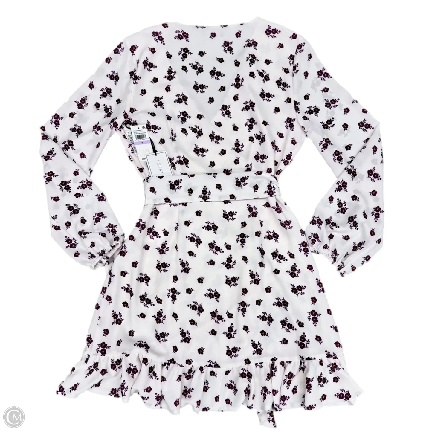 Dress Casual Short By 1.state In Cream & Purple, Size: S