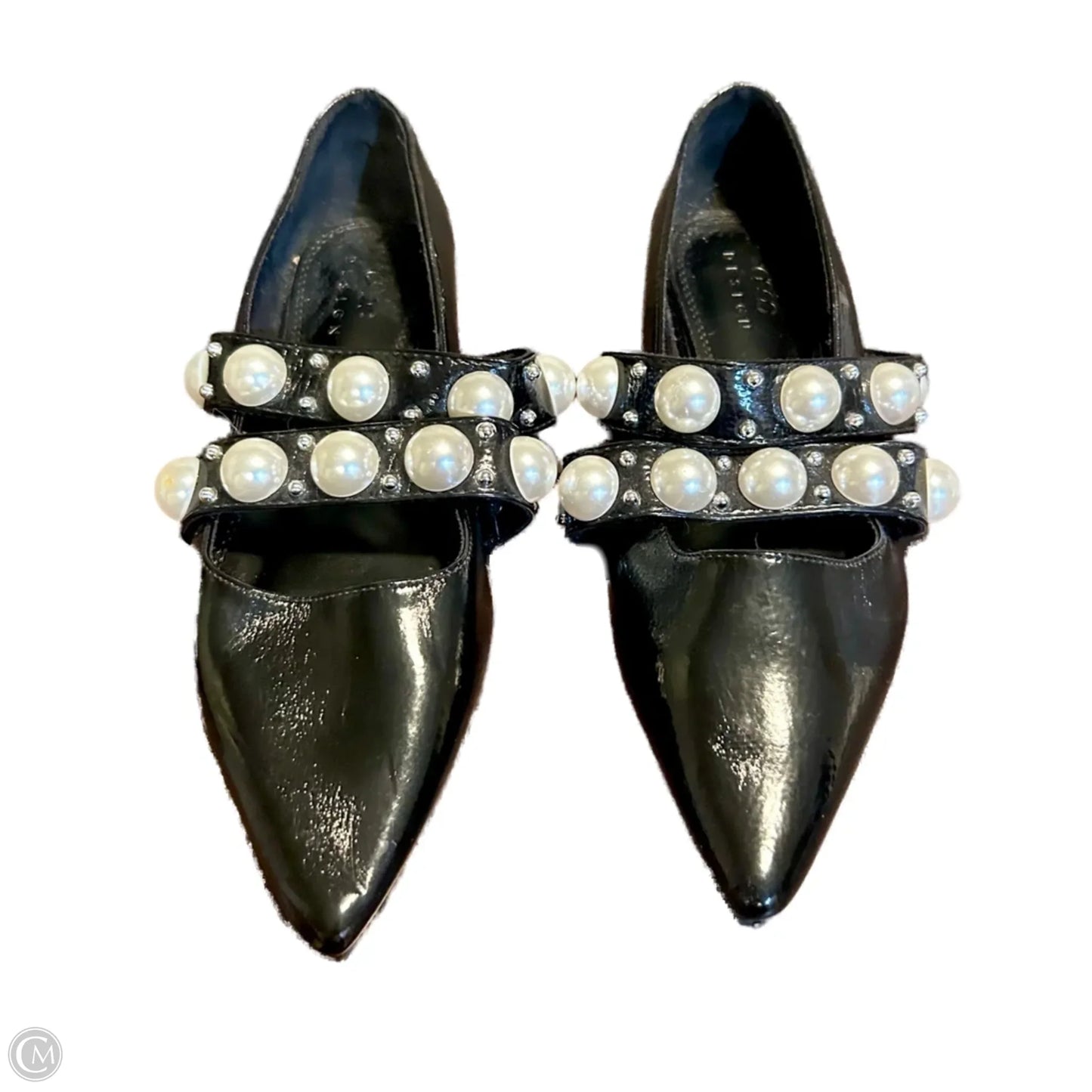 Shoes Flats By Asos In Black & Cream, Size: 6