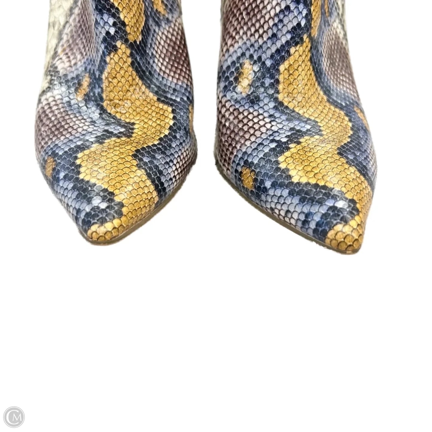 Boots Ankle Heels By Steve Madden In Snakeskin Print, Size: 10
