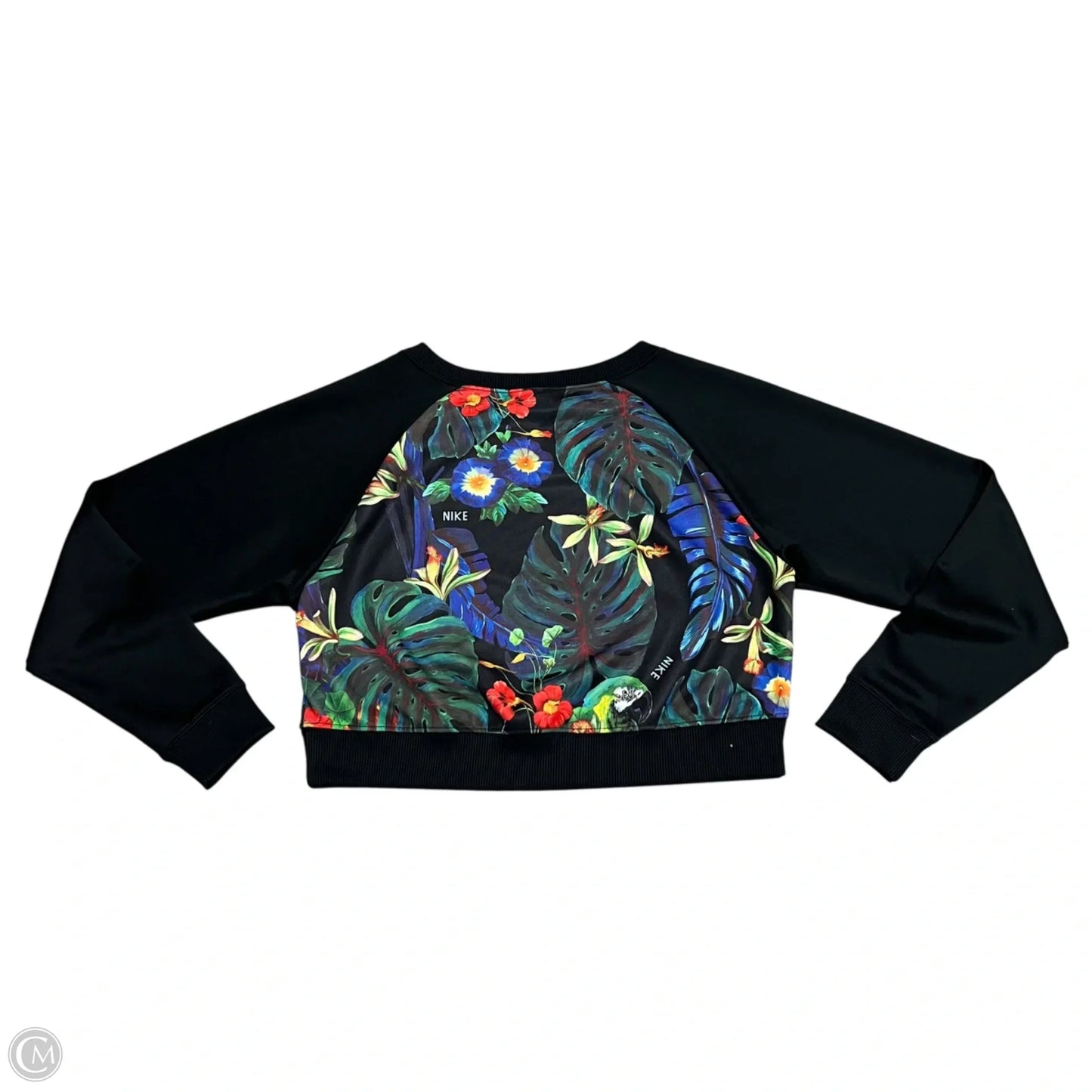 Sweatshirt Crewneck By Nike In Tropical Print, Size: S