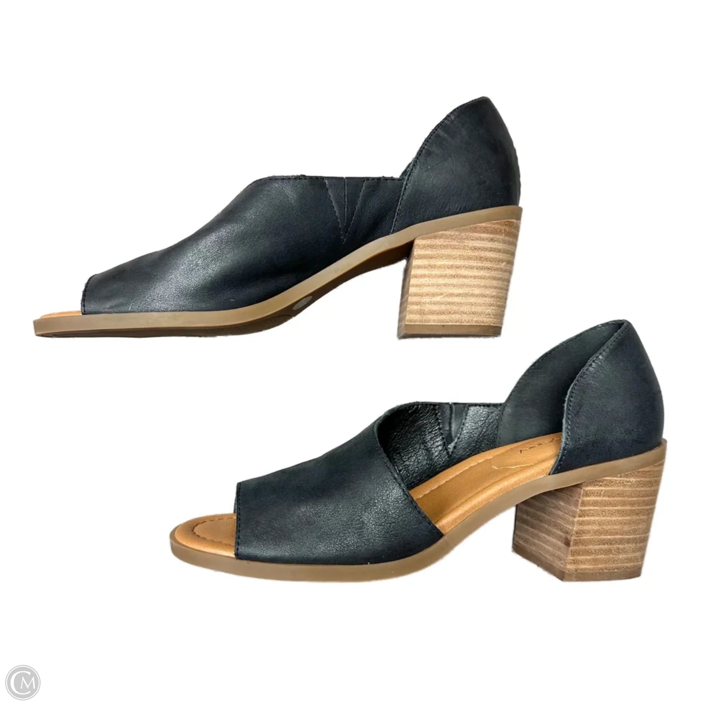 Sandals Heels Block By Sole Society In Black, Size: 8.5