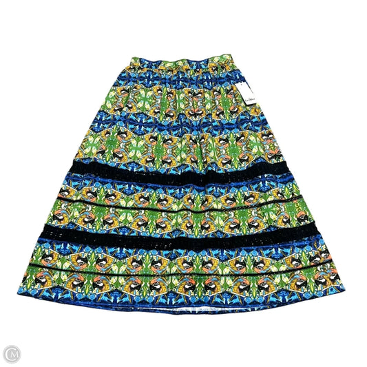 Skirt Midi By Sam Edelman In Blue & Green, Size: 0