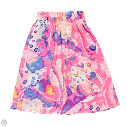 Skirt Designer By Lilly Pulitzer In Blue & Pink, Size: 4