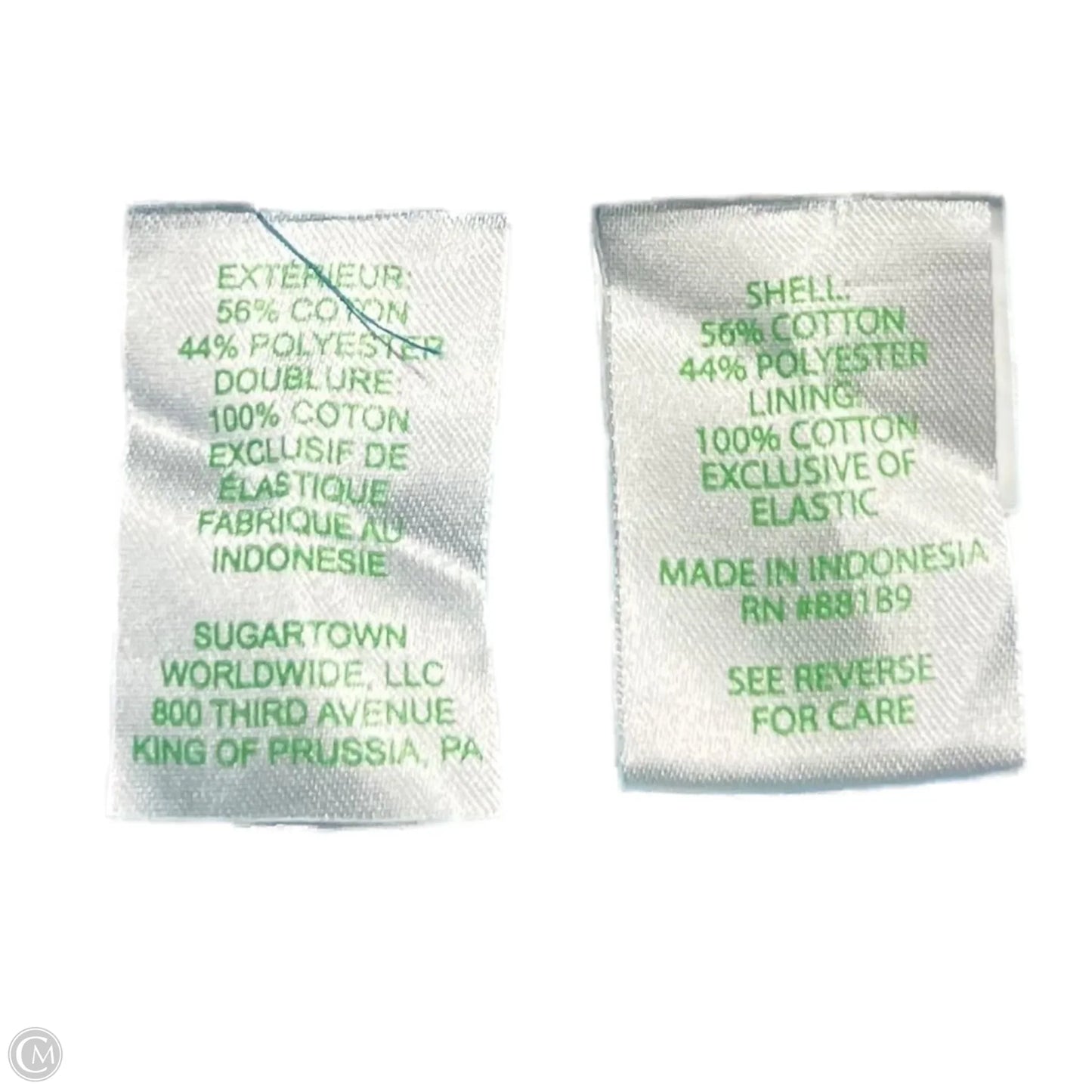 Top Short Sleeve Designer By Lilly Pulitzer In Blue & White, Size: M