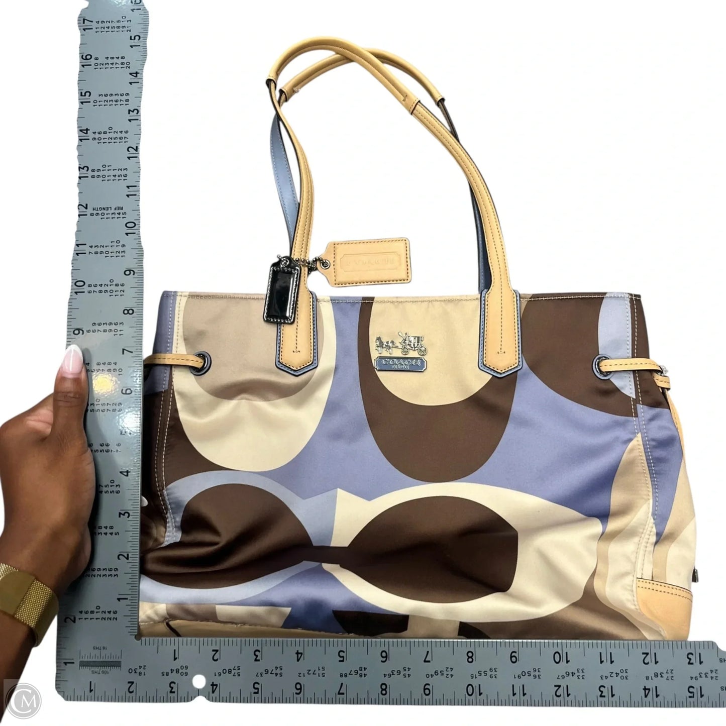 Tote Designer By Coach, Size: Large