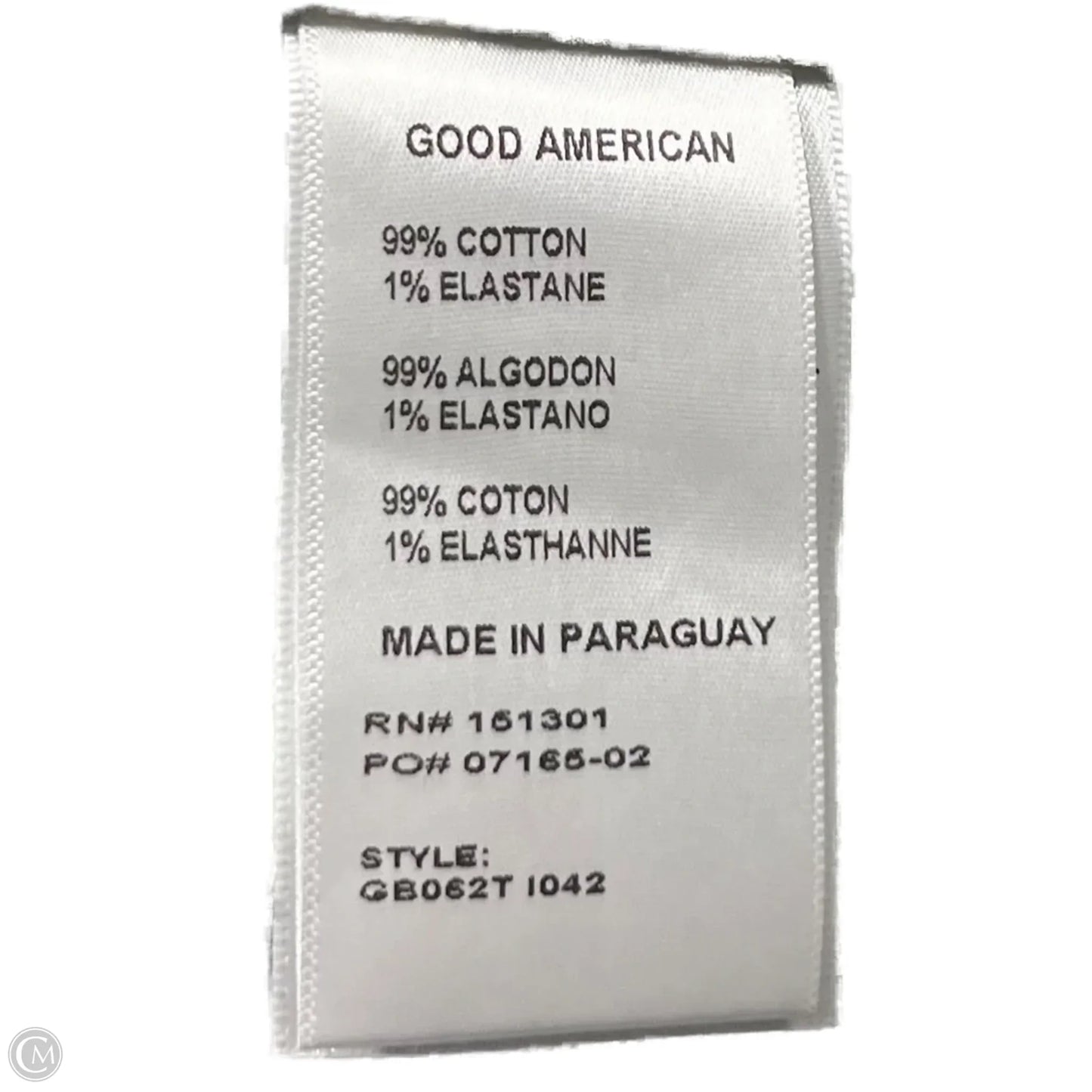 Jeans Wide Leg By Good American In Blue Denim, Size: 16